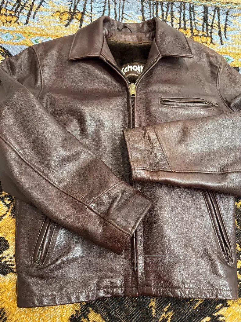 Schott Schott Co-branded leather jacket Size US L / EU 52-54 / 3 - 3 Thumbnail
