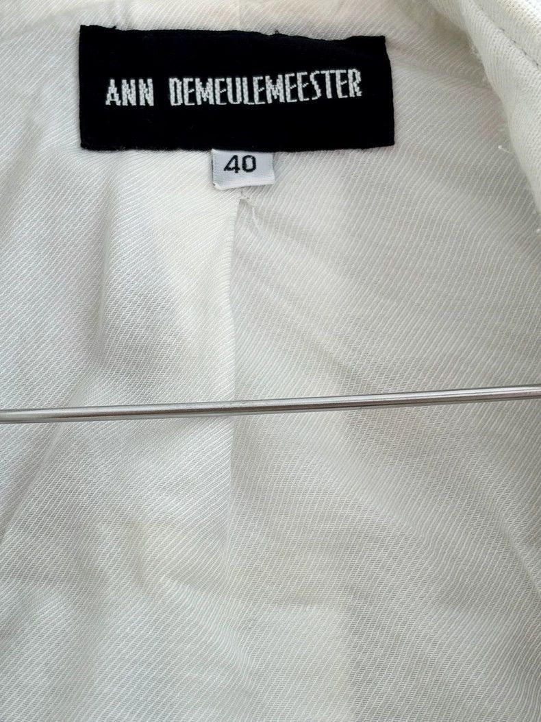 Ann Demeulemeester Ann Demeulemeeste zip tie white coat Stooges Size US L / EU 52-54 / 3 - 6 Thumbnail