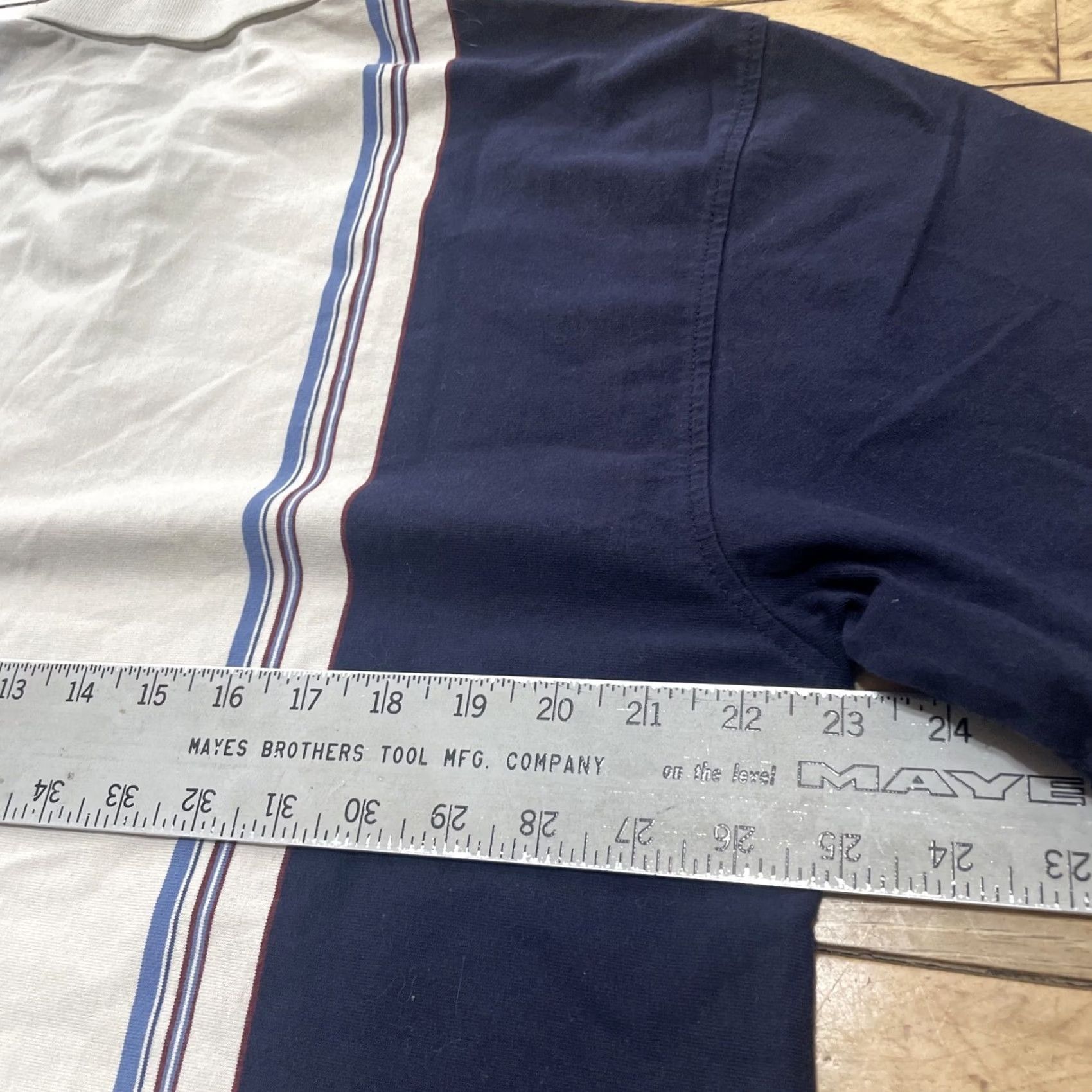 Vintage VINTAGE Puritan Polo Shirt Men L 42-44 VTG Y2k Streetwear Iconic 2 Stripe Blue Cream Shirt Mens L Ivory Striped Mood: Classic Beach Bowling Shirt Size US L / EU 52-54 / 3 - 7 Thumbnail