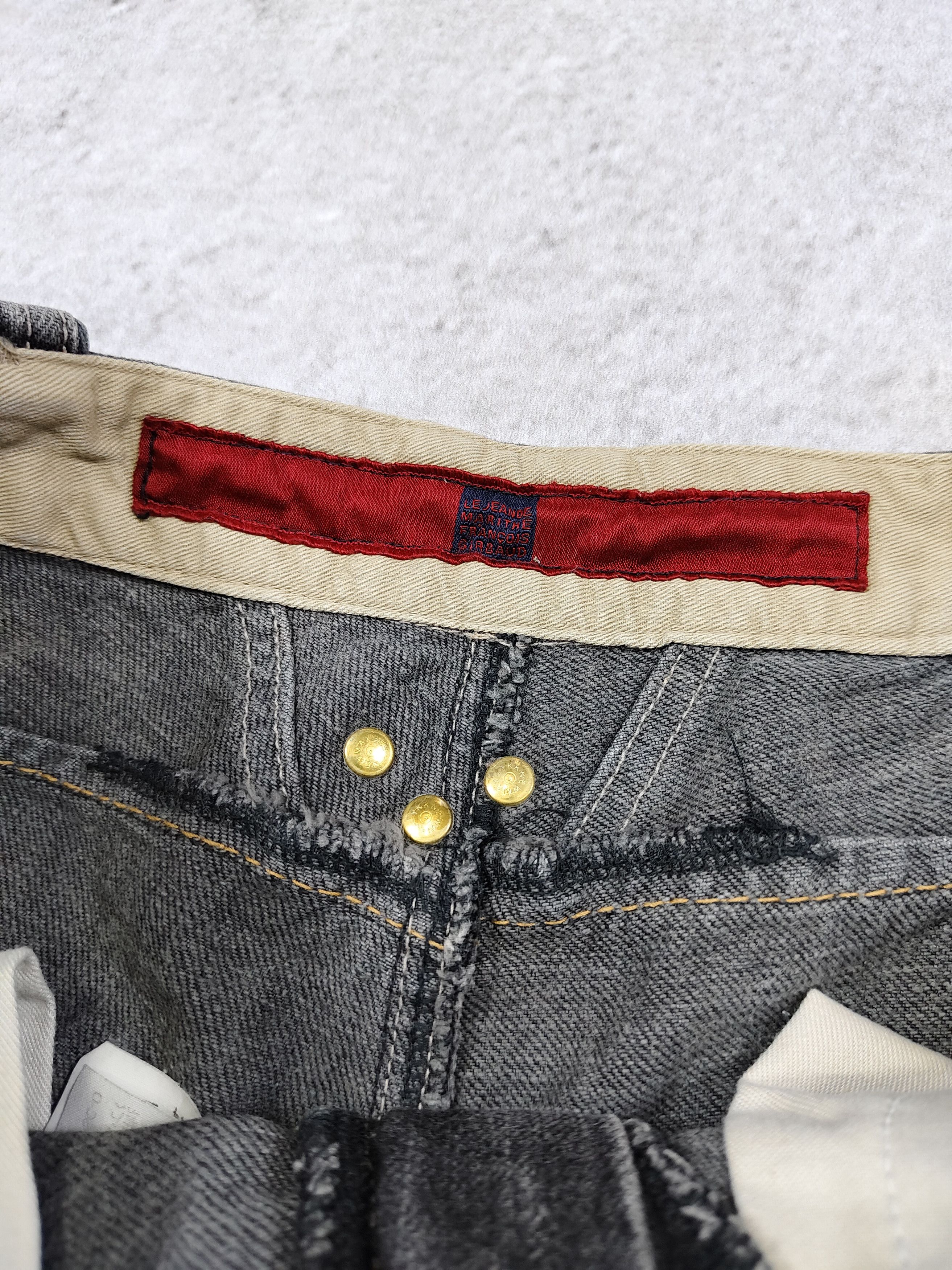 Marithe + Francois Girbaud 90s MFG- Cyber Grunge Strap Bondage Washed Jeans Size US 30 / EU 46 - 10 Thumbnail