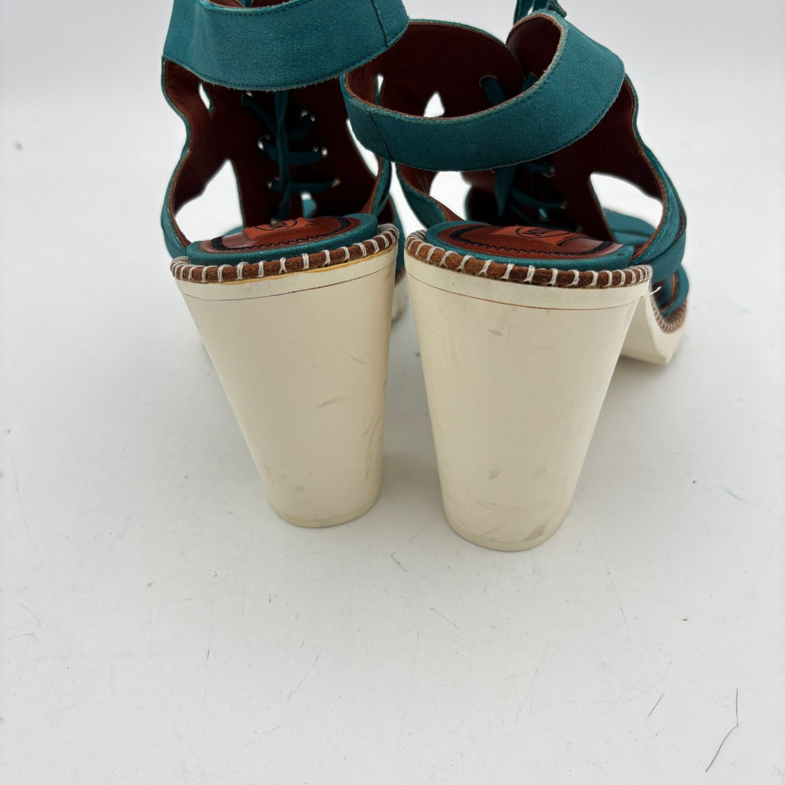 Missoni Missoni Lace Suede Sandals Block Gladiator Heel Shoes Size US 10 / IT 40 - 10 Thumbnail