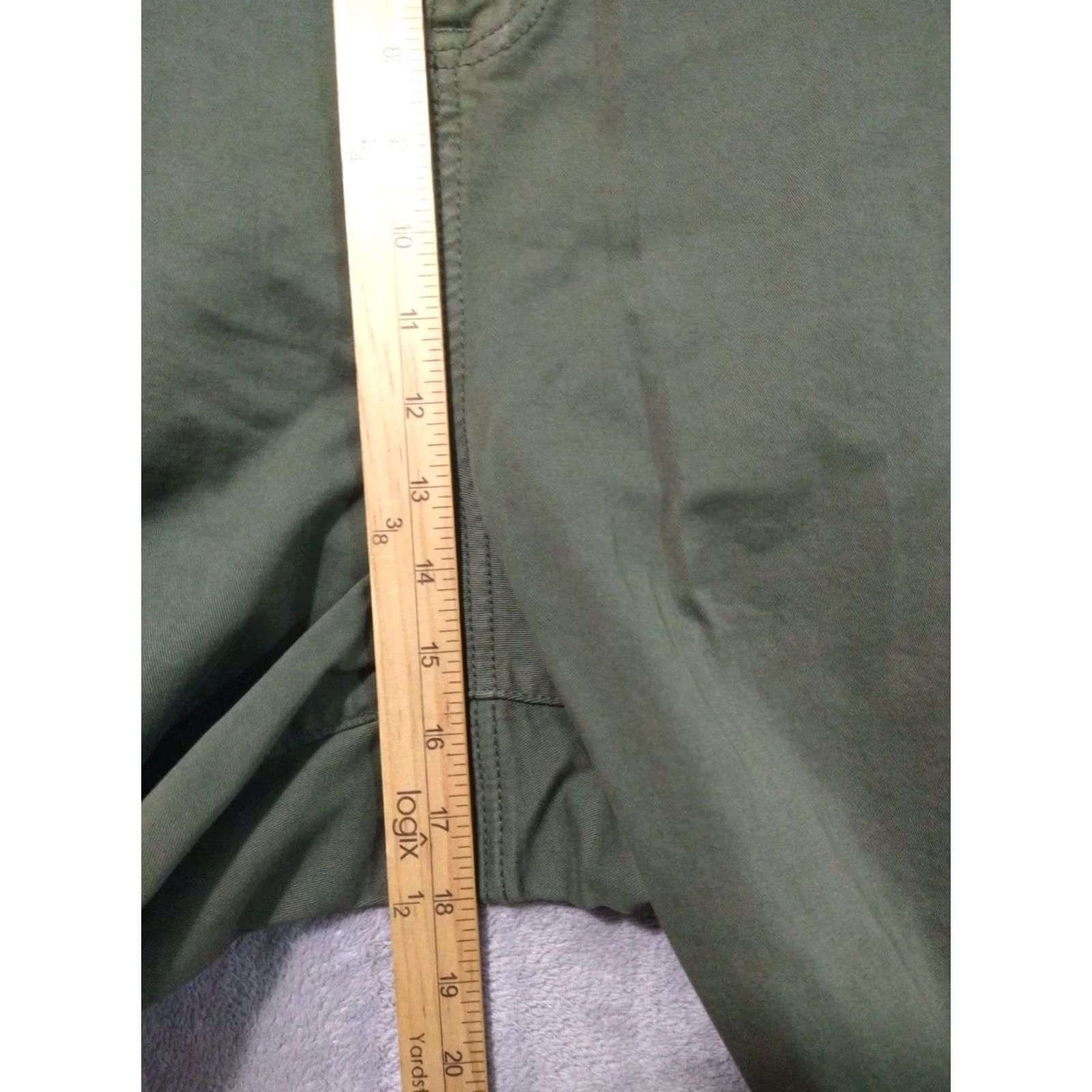 Torrid Torrid Pants Womens 24 Plus Green Chino Wide-Leg High Rise Stretch Deep Depths 29.5in Inseam Casual Womens Pants Size 42" / US 20 - 4 Thumbnail