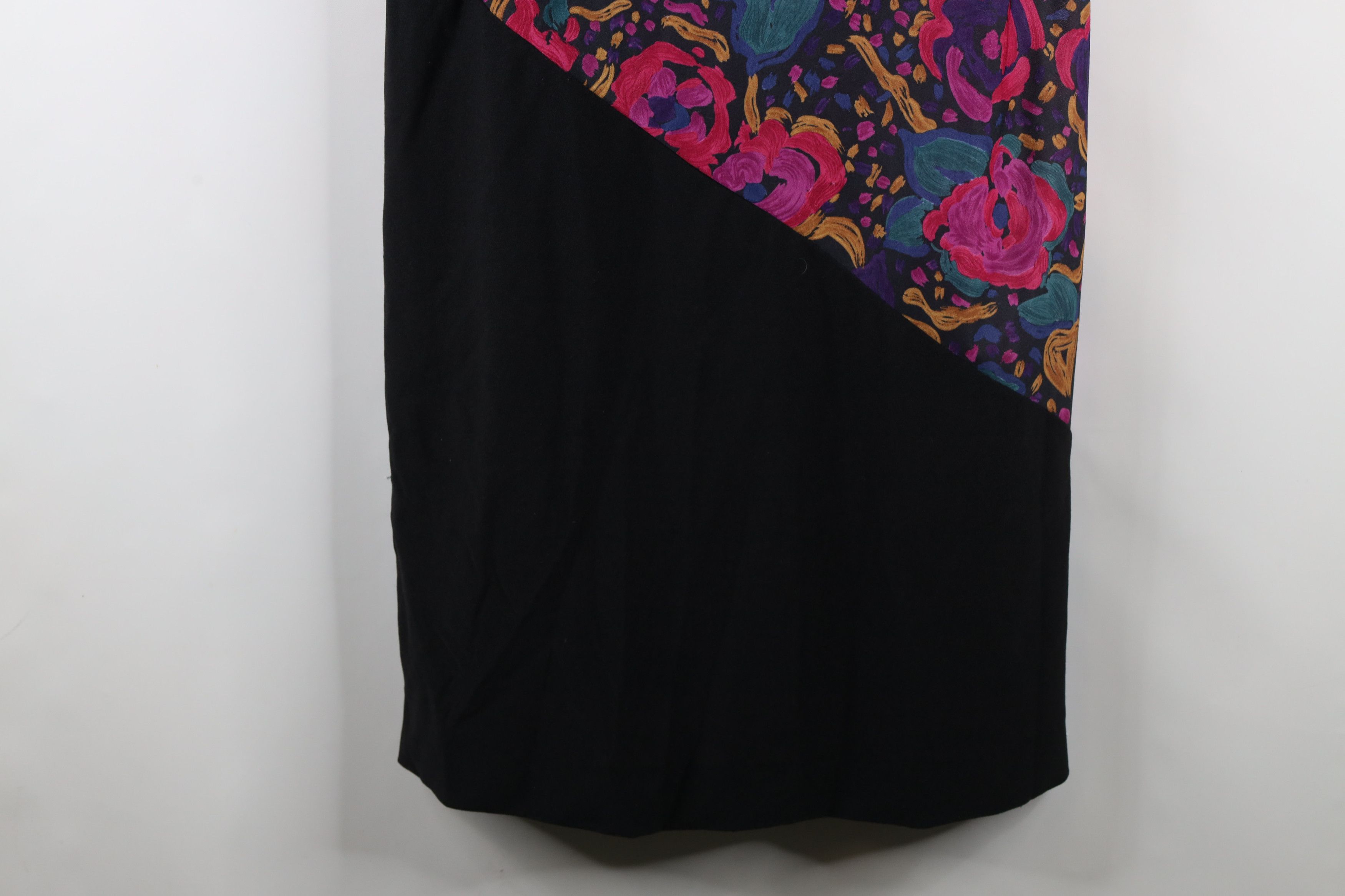 Vintage Vintage 90s Streetwear Floral Knit Long Sleeve Dress USA Size XL / US 12-14 / IT 48-50 - 4 Thumbnail