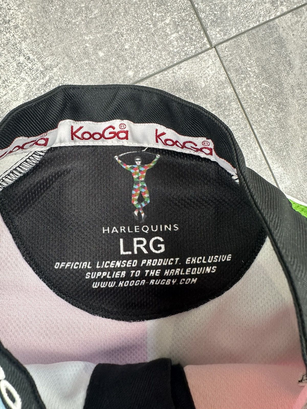 Canterbury of New Zealand Kooga Harlequins Rugby Multi-print Logo Jersey Size US L / EU 52-54 / 3 - 7 Thumbnail