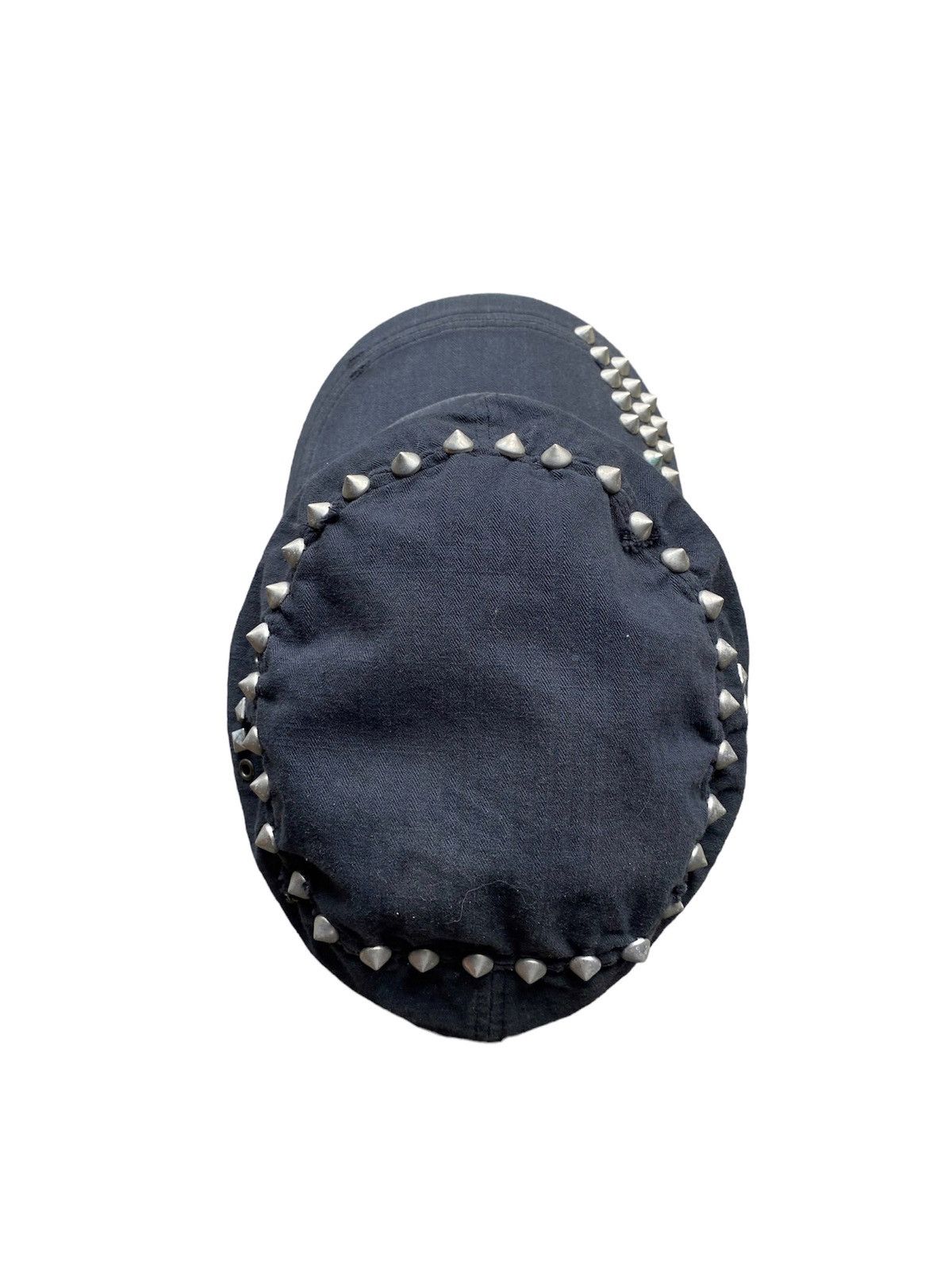 If Six Was Nine Y2K Gothic Studded Punk Hat Size ONE SIZE - 2 Thumbnail
