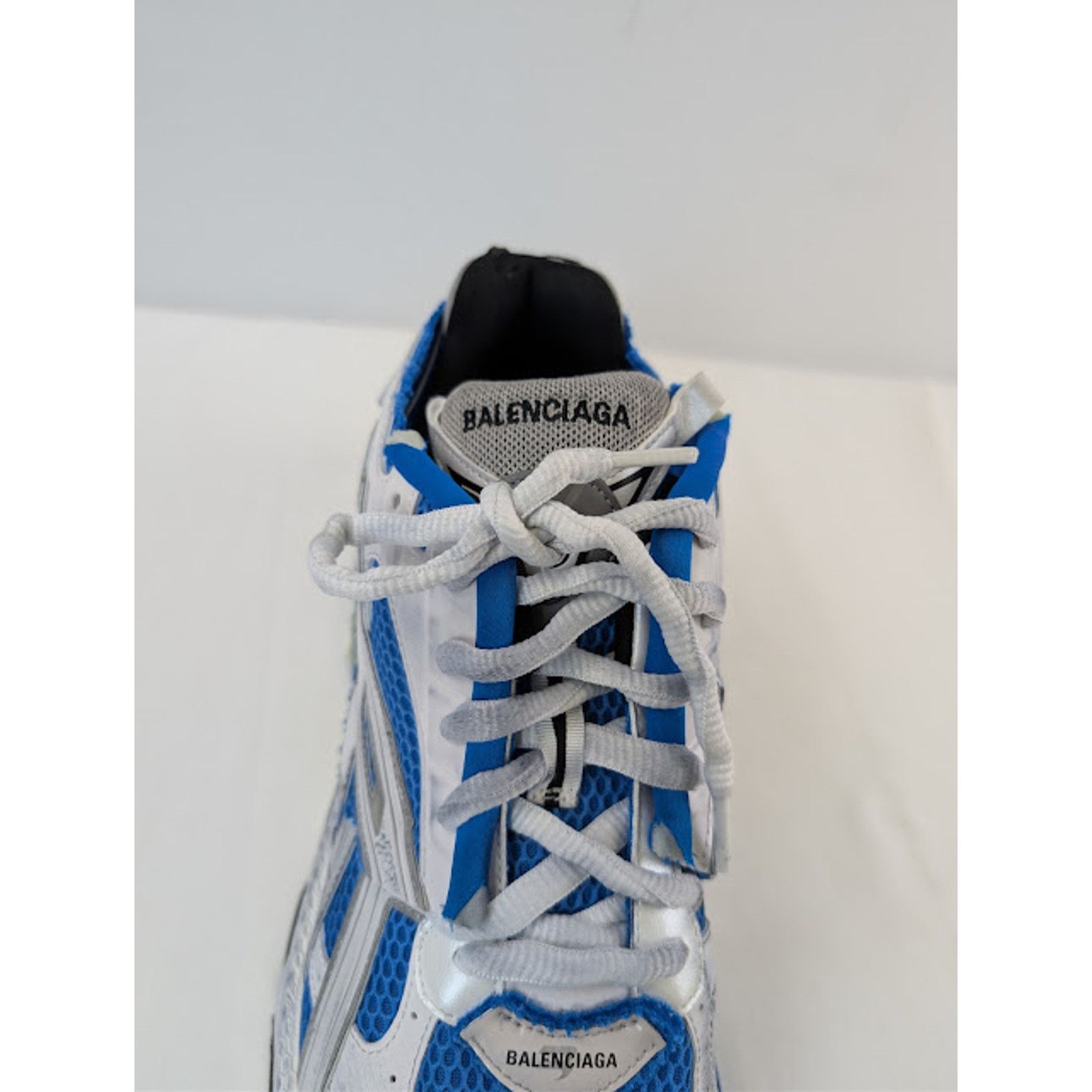 Balenciaga o1rshd1 Runner Sneaker in Grey / Blue / Black Size US 14 / EU 47 - 17 Thumbnail