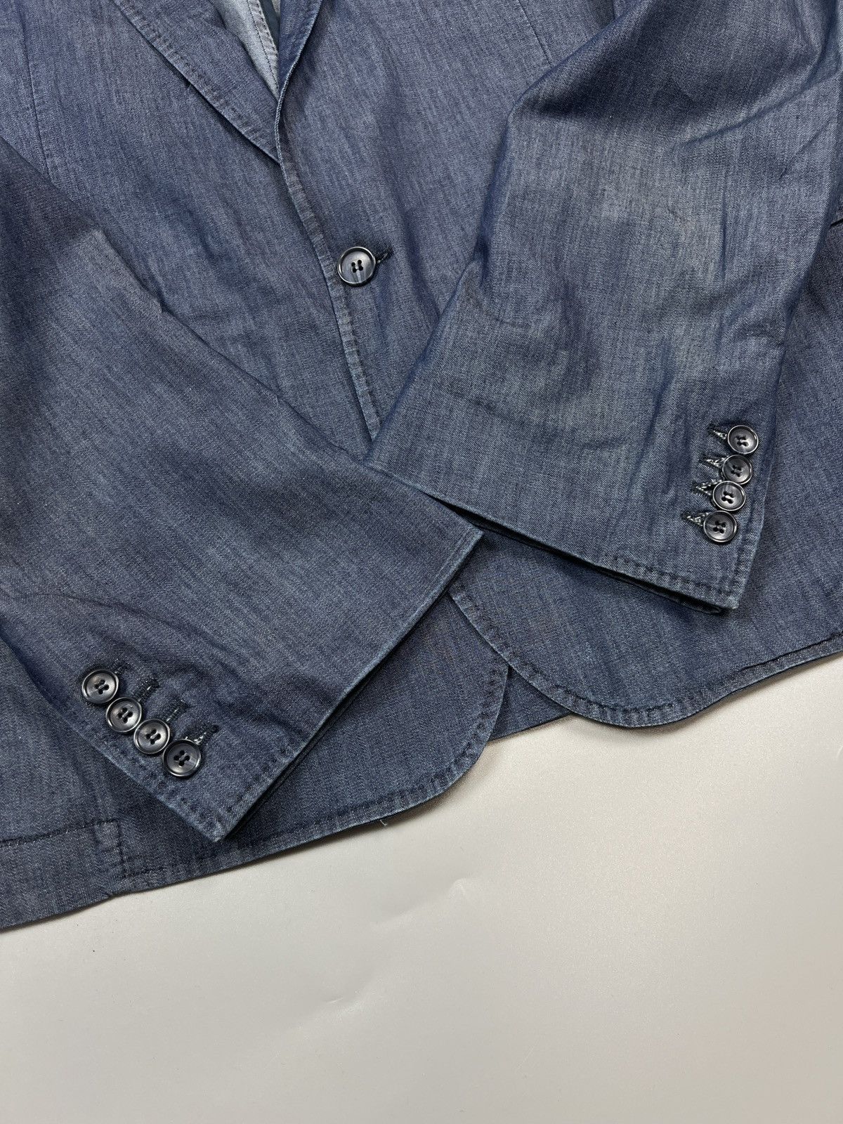 Dolce & Gabbana Dolce & Gabbana One Button Denim Blazer (Y0366) Size 40R - 6 Thumbnail