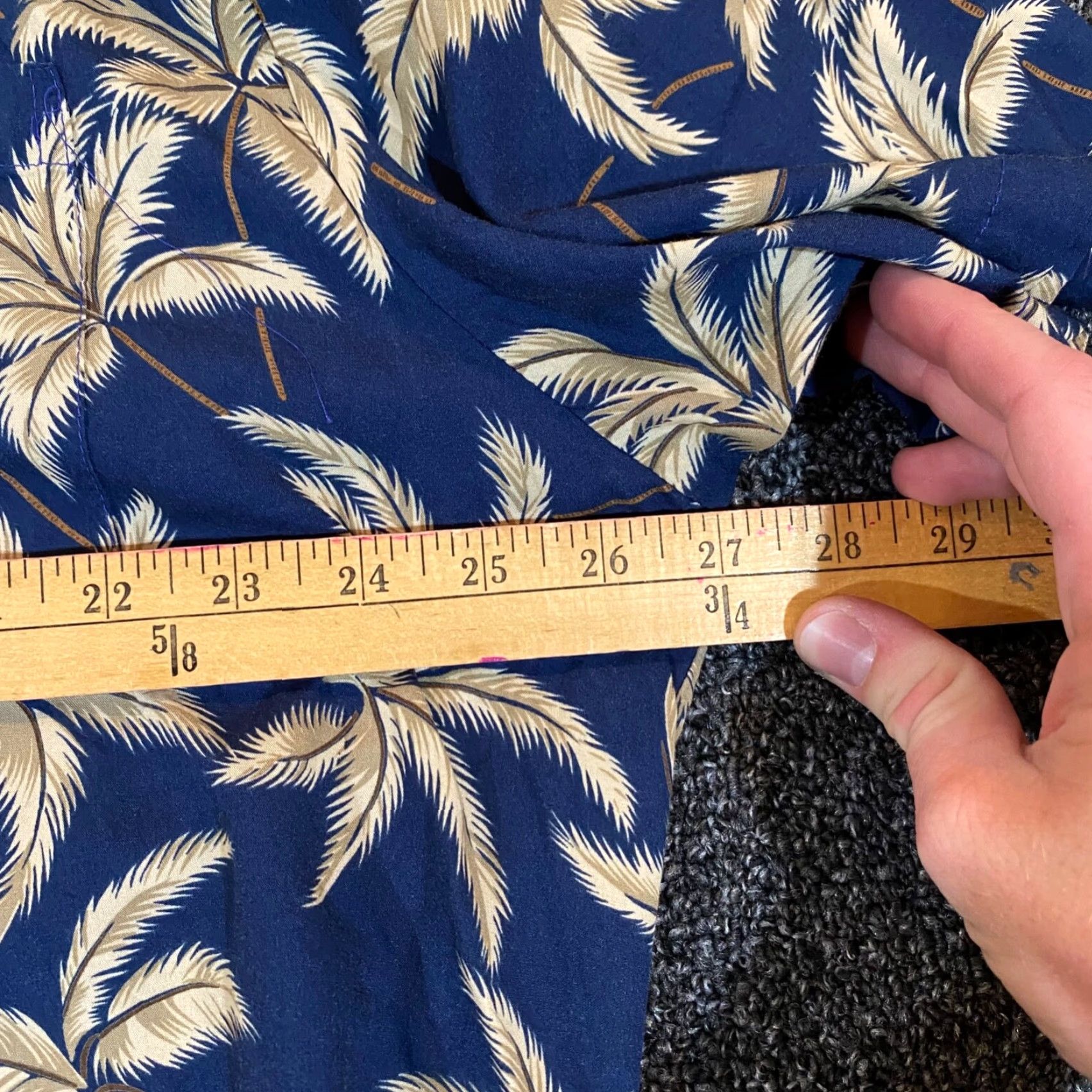 Paradise Found Paradise Found Hawaiian Shirt Mens XL Blue Brown Floral All Over Casual Vacation Shirt Size US XL / EU 56 / 4 - 4 Thumbnail
