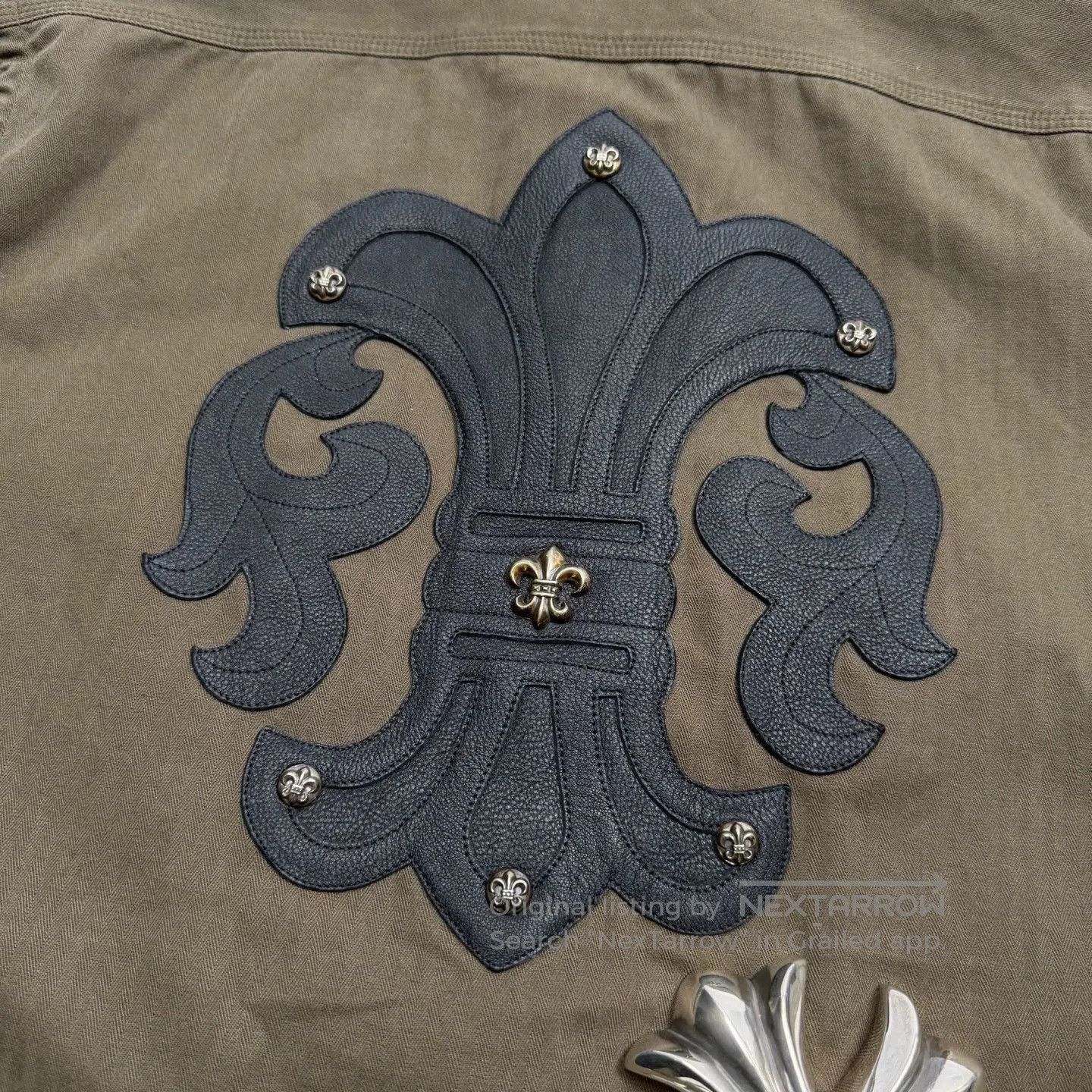 Chrome Hearts chrome hearts olive green flower patch shirt. Size US XXL / EU 58 / 5 - 5 Thumbnail