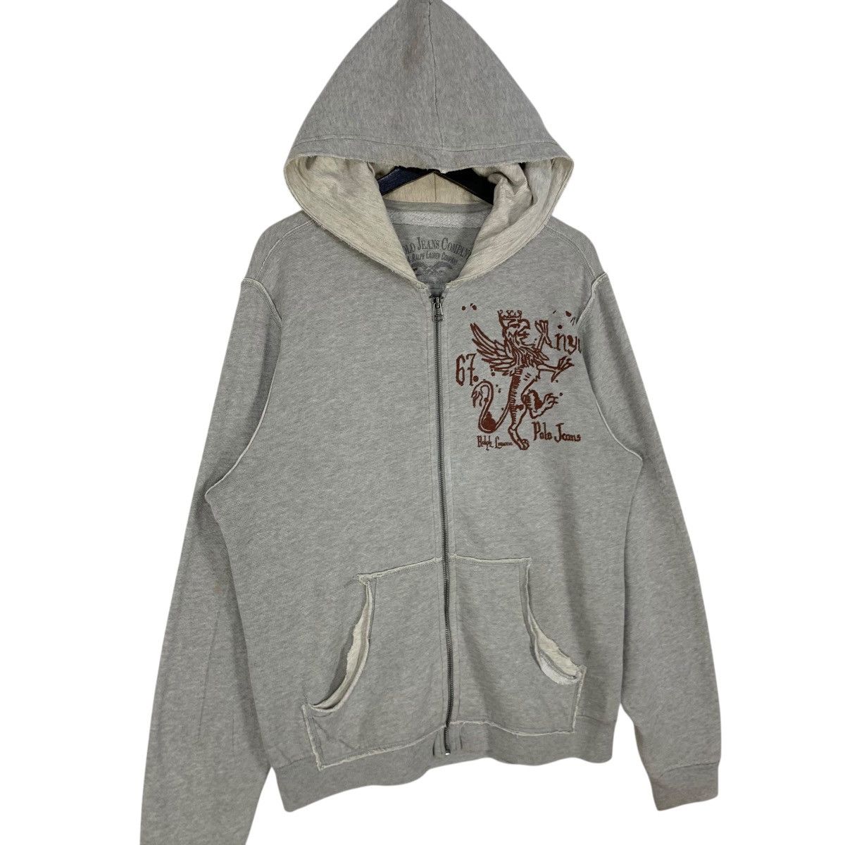 Polo Ralph Lauren Vintage Polo Jeans By Ralph Lauren Sweatshirt Hoodie Size US M / EU 48-50 / 2 - 2 Thumbnail