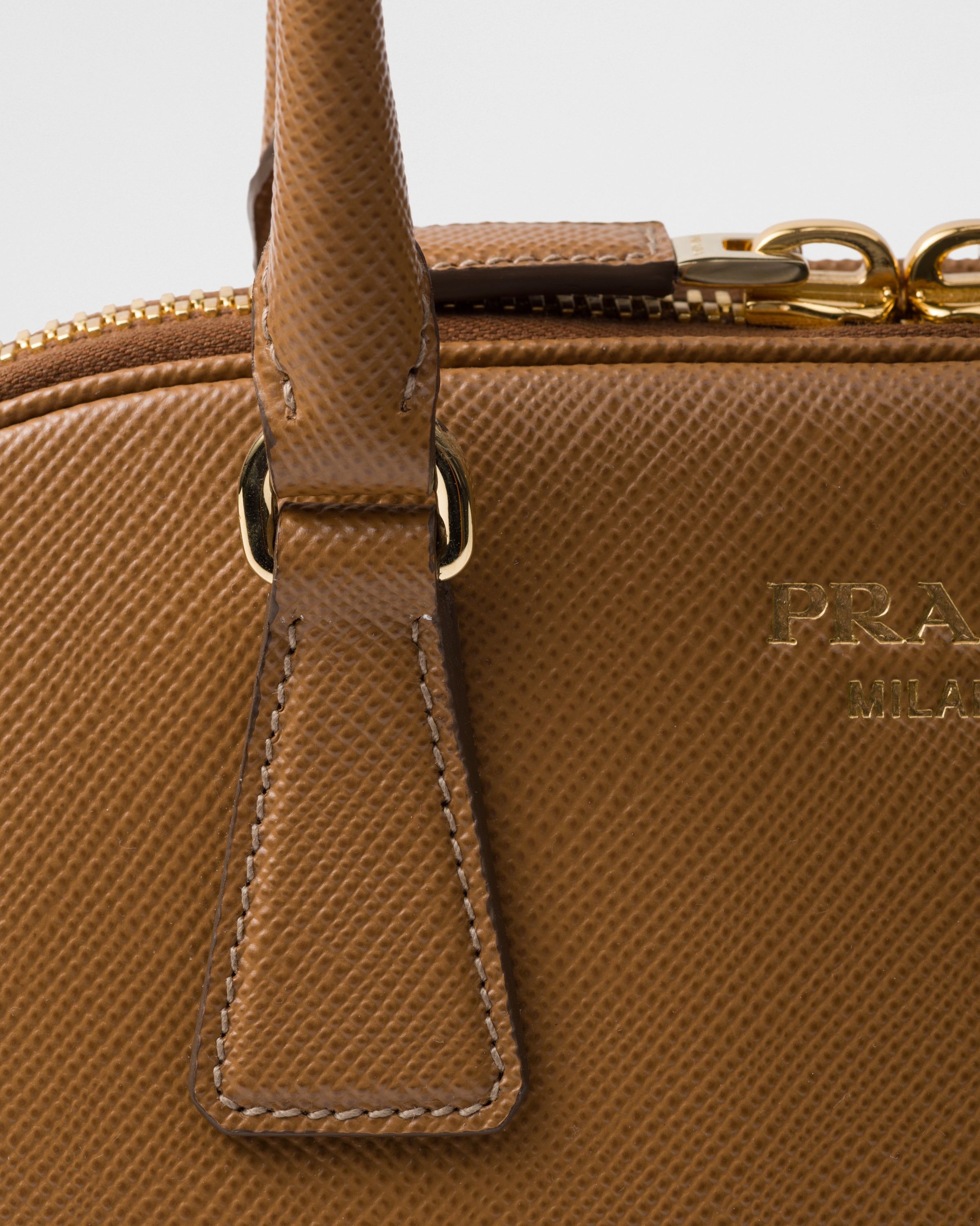 Prada o1la1rc1a0925 Size: OS / Medium Saffiano Leather Bag Brown Size ONE SIZE - 5 Thumbnail