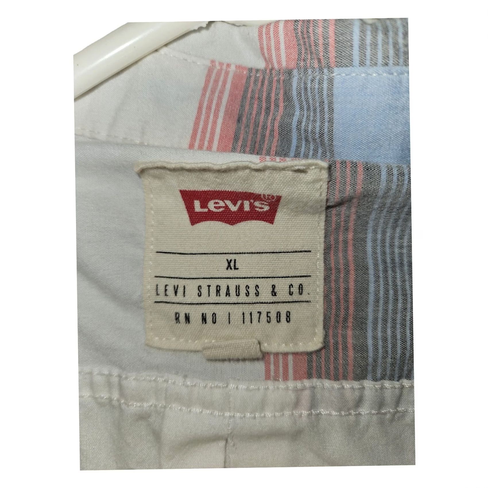 Levi's VINTAGE? No. Levi's Button Down Shirt XL Men's Short Sleeve Striped Casual Classic Size US XL / EU 56 / 4 - 2 Thumbnail