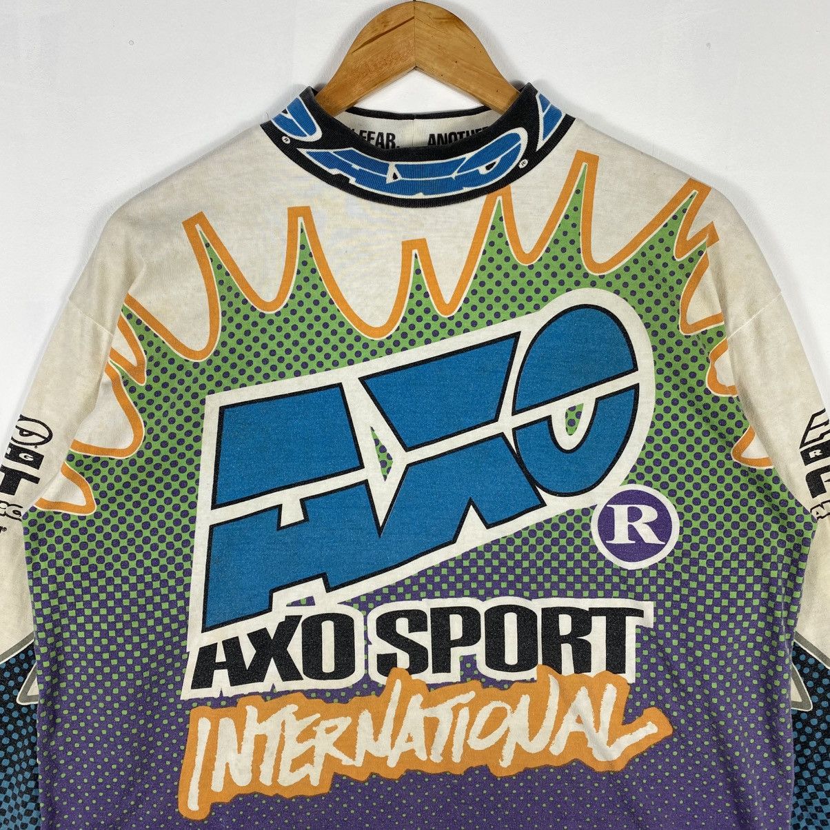 Vintage Vintage 90's AXO SPORT INTERNATIONAL Long Sleeve Jersey Size US L / EU 52-54 / 3 - 4 Thumbnail