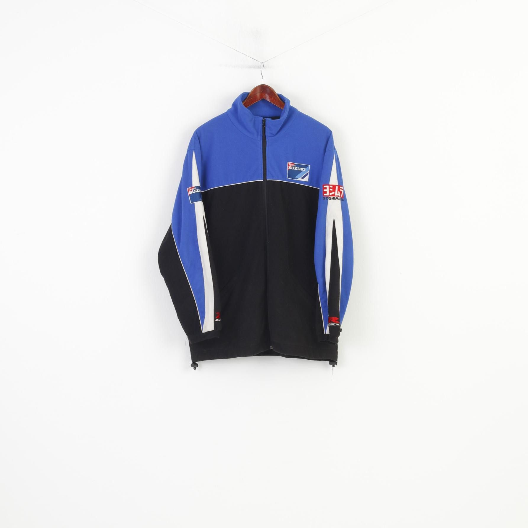 Vintage Suzuki Men XL Fleece Jacket Blue Vintage Race 0746 Size US XL / EU 56 / 4 - 2 Thumbnail