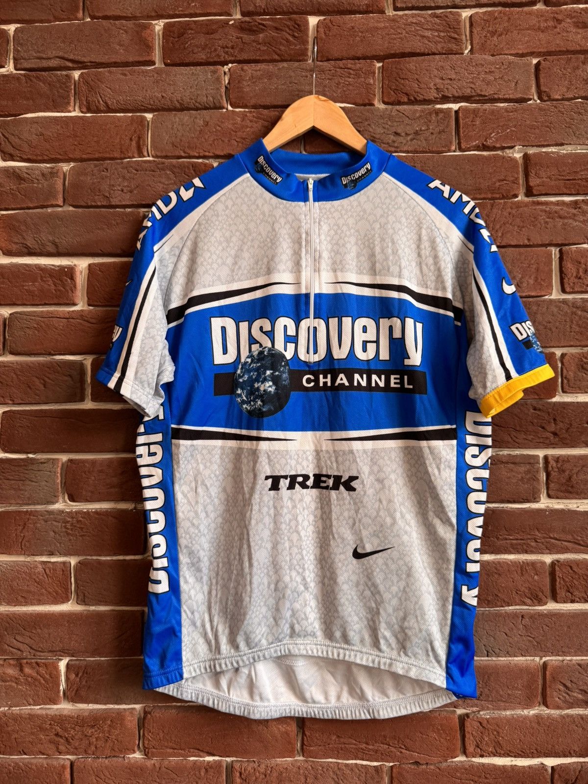 Nike rare 00s Nike Trek Team Discovery Channel Cycling Jersey Size US L / EU 52-54 / 3 - 1 Thumbnail