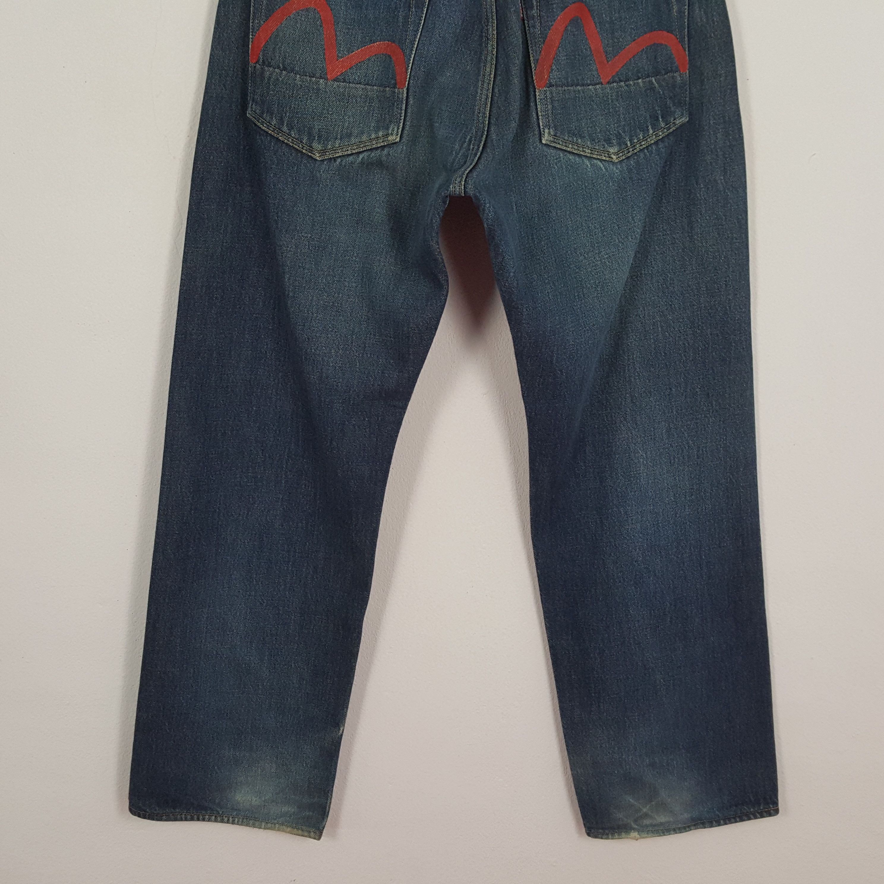 Evisu EVISU Jeans Japanese Brand Streetwear Custom Daicock Style Size US 32 / EU 48 - 6 Thumbnail