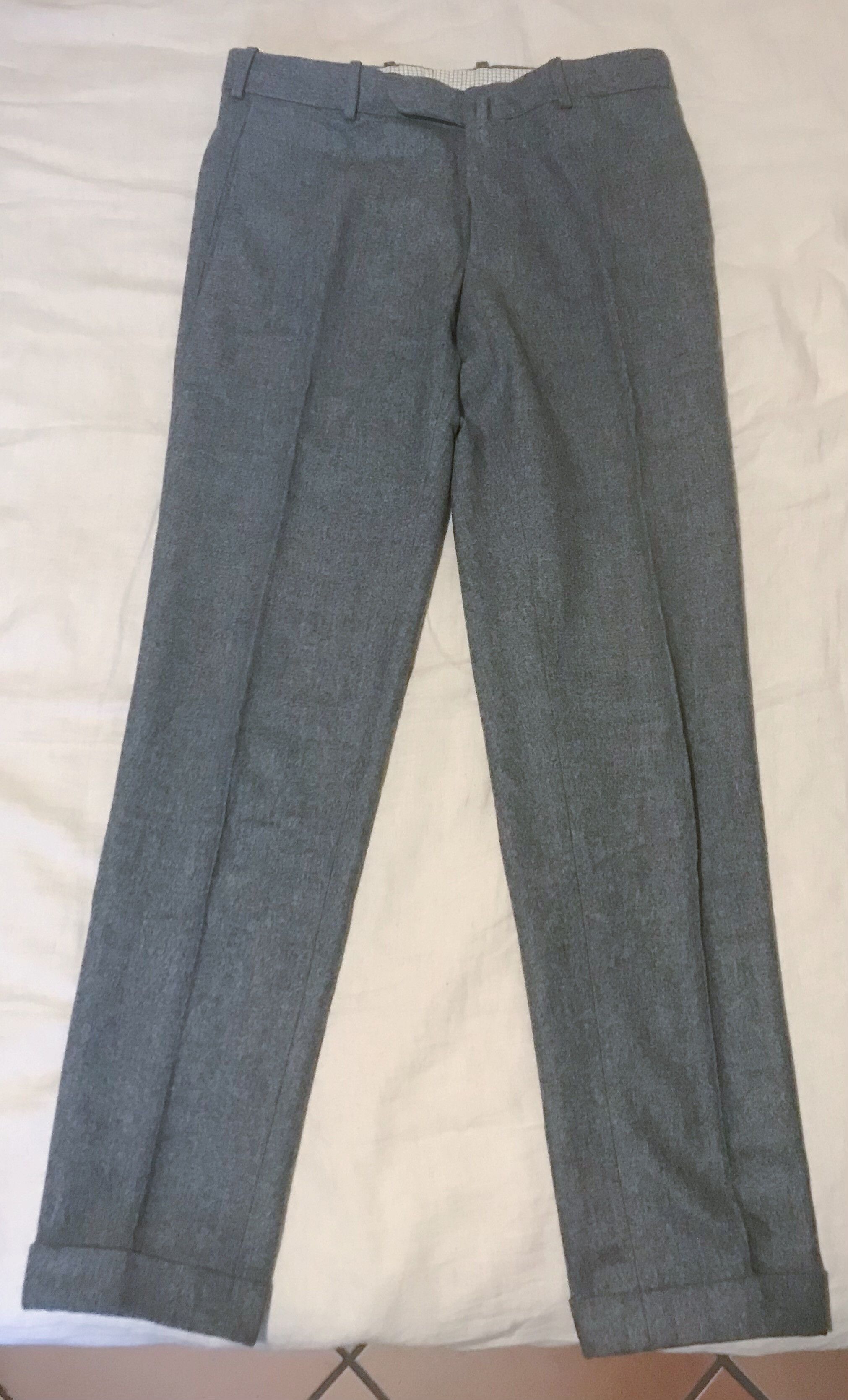 Boglioli Boglioli grey flannel trousers EU46/US36 Size 36R - 1 Thumbnail
