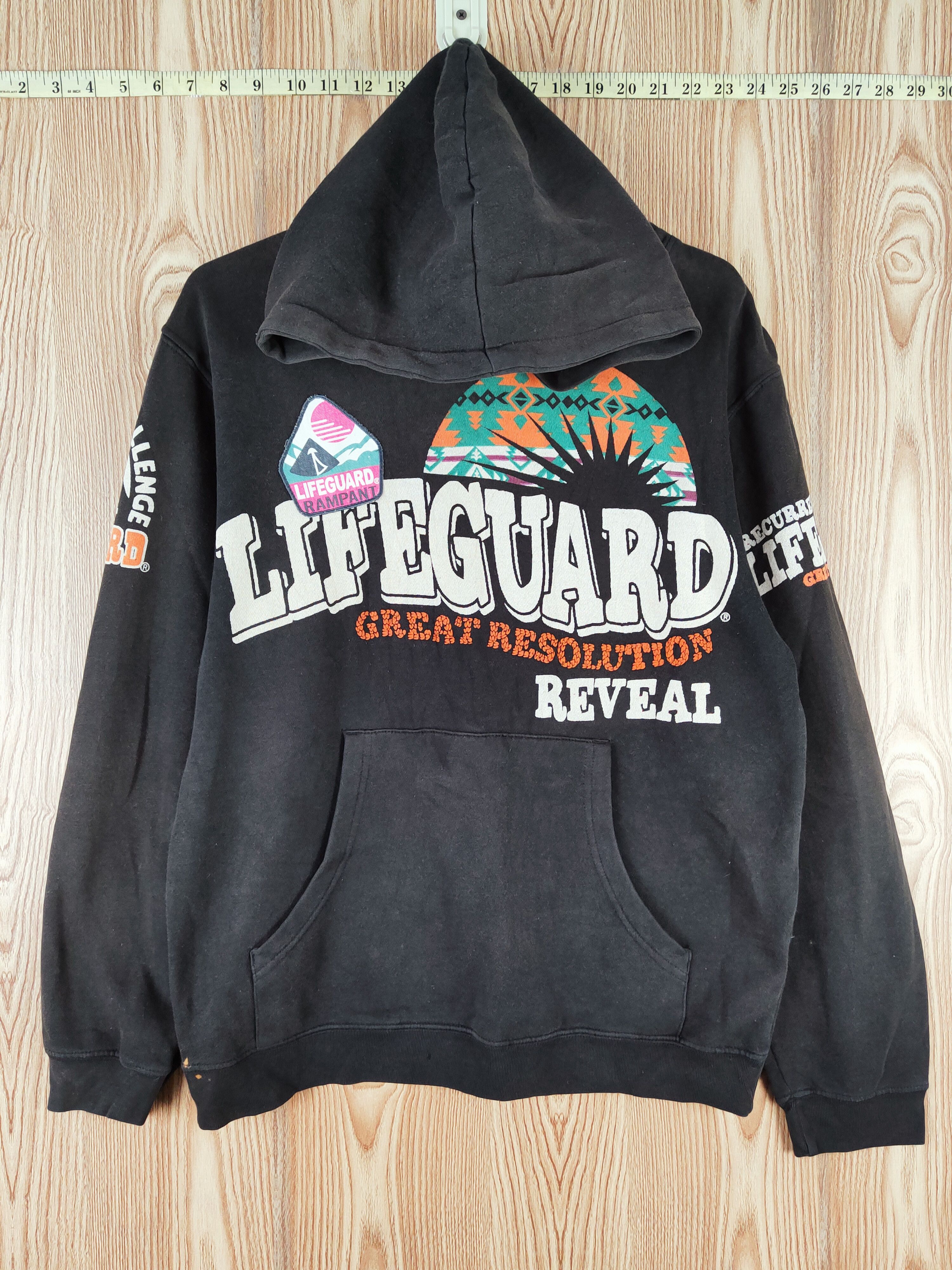 Japanese Brand Lifeguard Black Faded Hoodie Sweatshirts #W121 Size US M / EU 48-50 / 2 - 1 Thumbnail