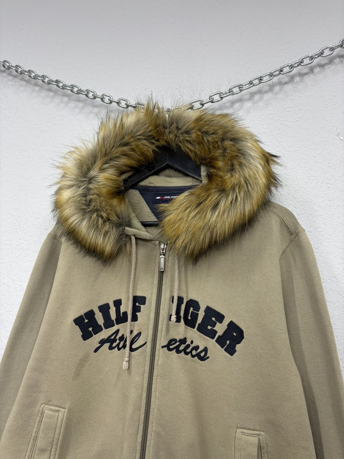 If Six Was Nine Tommy Hilfiger Fur Hood Zip Hoodie Y2K Archive Streetwear Size US M / EU 48-50 / 2 - 17 Thumbnail