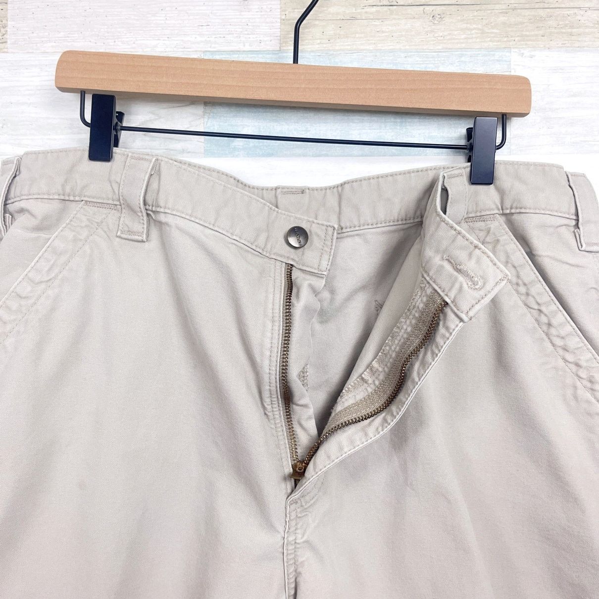 Carhartt Carhartt Canvas Cargo Work Shorts Tan Original Fit Men 38x10 Size US 38 / EU 54 - 3 Thumbnail