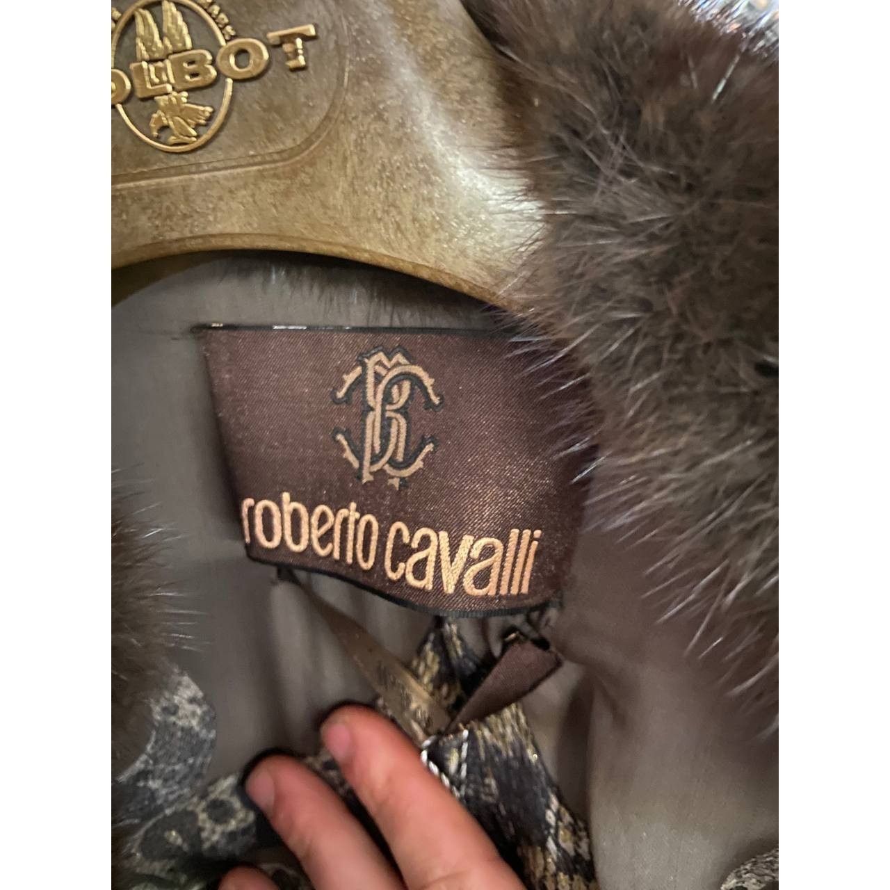 Roberto Cavalli Roberto Cavalli Fur Leather Straight-Cut Jacket - IT 40 / S Size S / US 4 / IT 40 - 8 Thumbnail