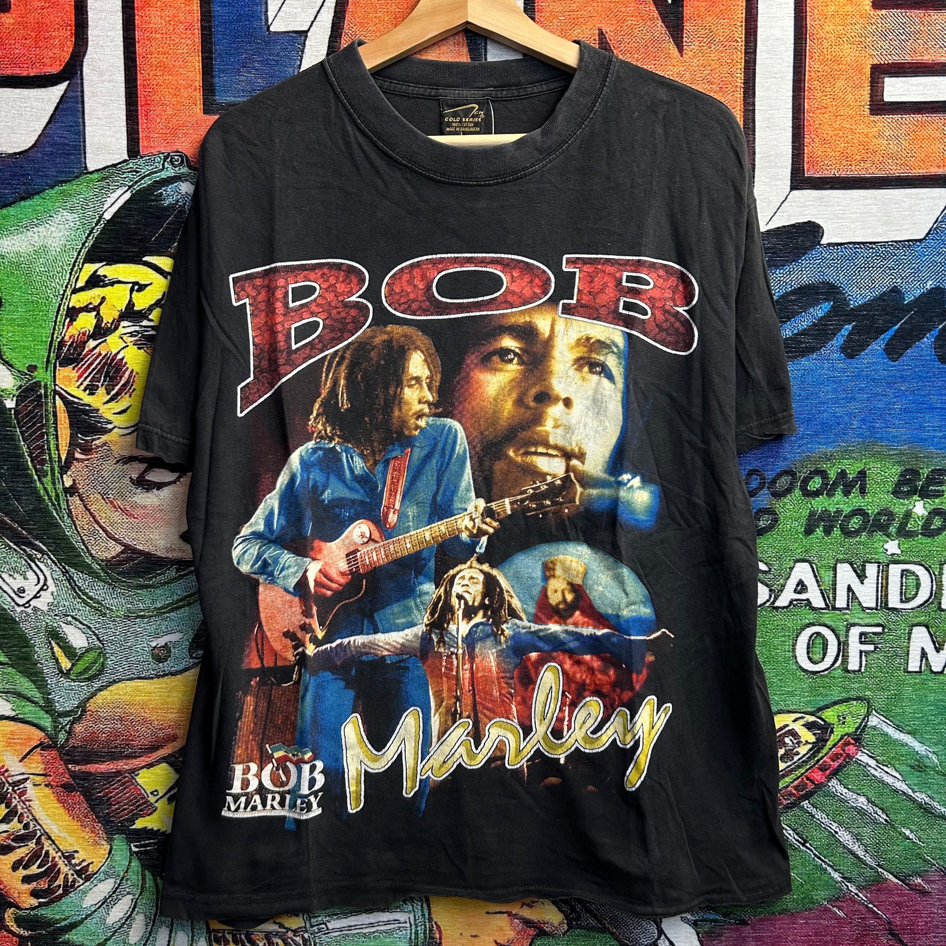 Vintage Vintage 90's Bob Marley Rap Tee Size Large | Grailed