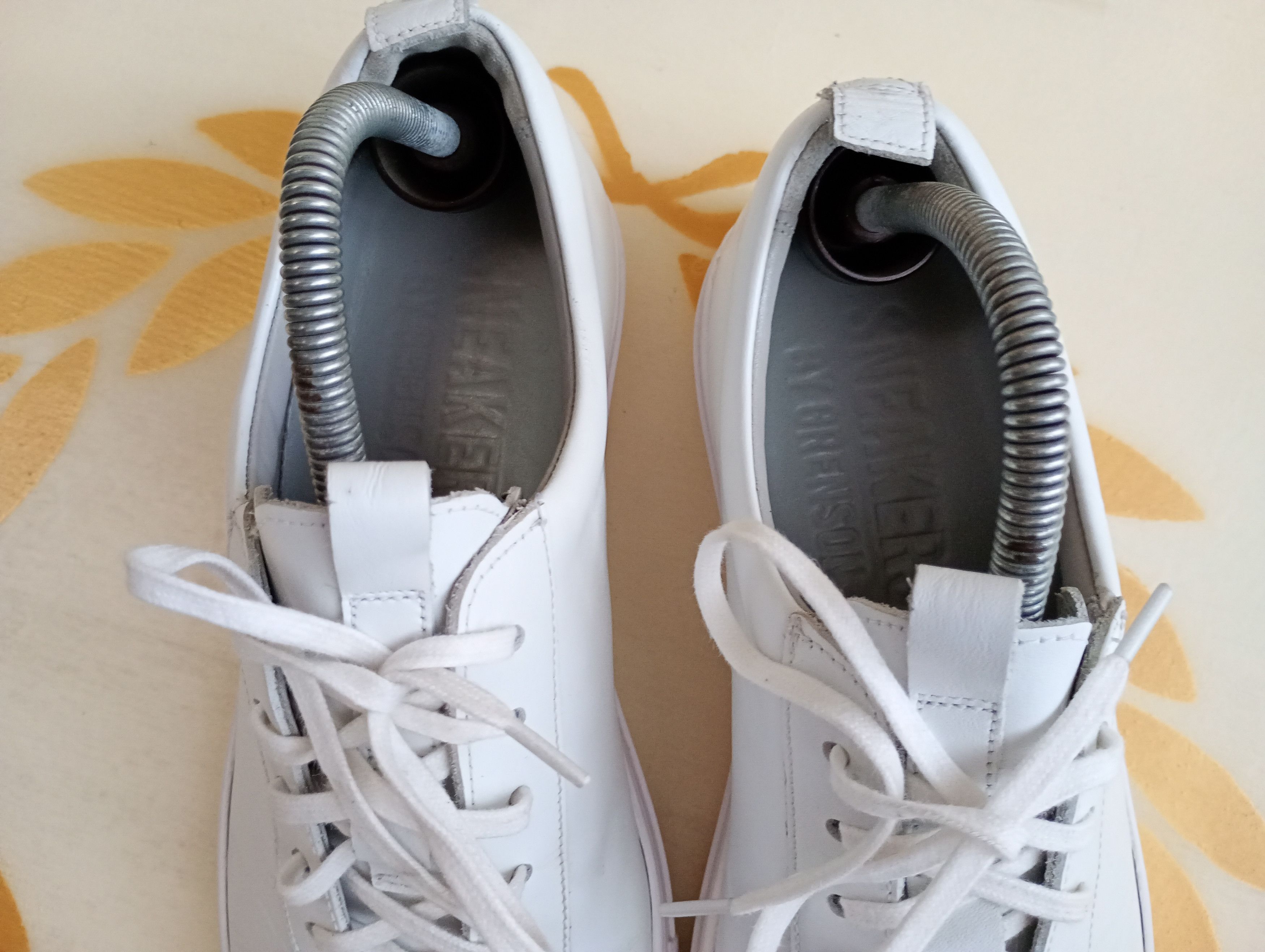 Grenson Grenson White Leather Sneakers Size US 8 / EU 41 - 7 Thumbnail