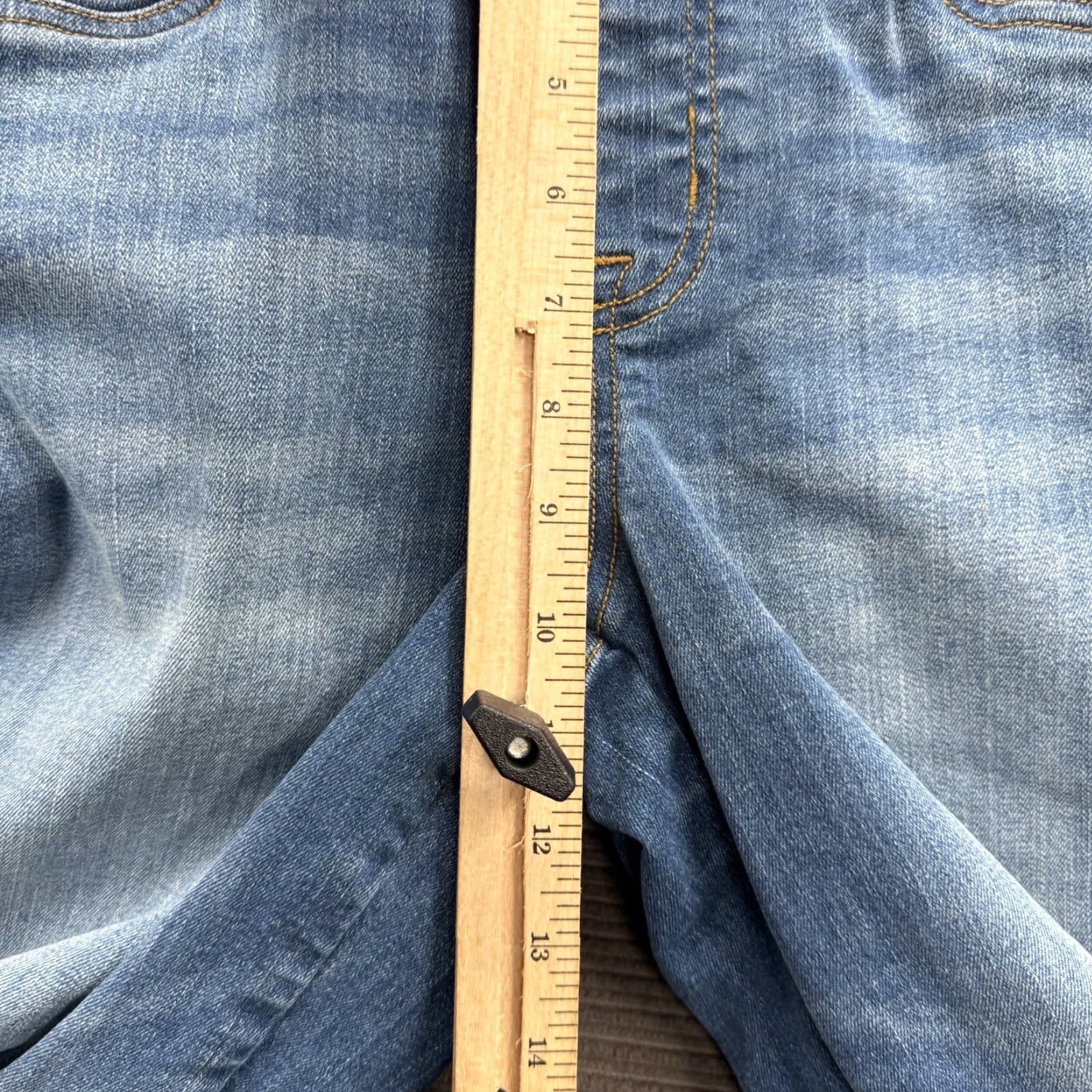 Spanx Spanx Jeans Women Medium Blue Cotton Denim Pull On Regular Stretch Comfort Casual Bohemian City Hipster 26 Inseam 28 Waist Size 32" / US 10 / IT 46 - 6 Thumbnail