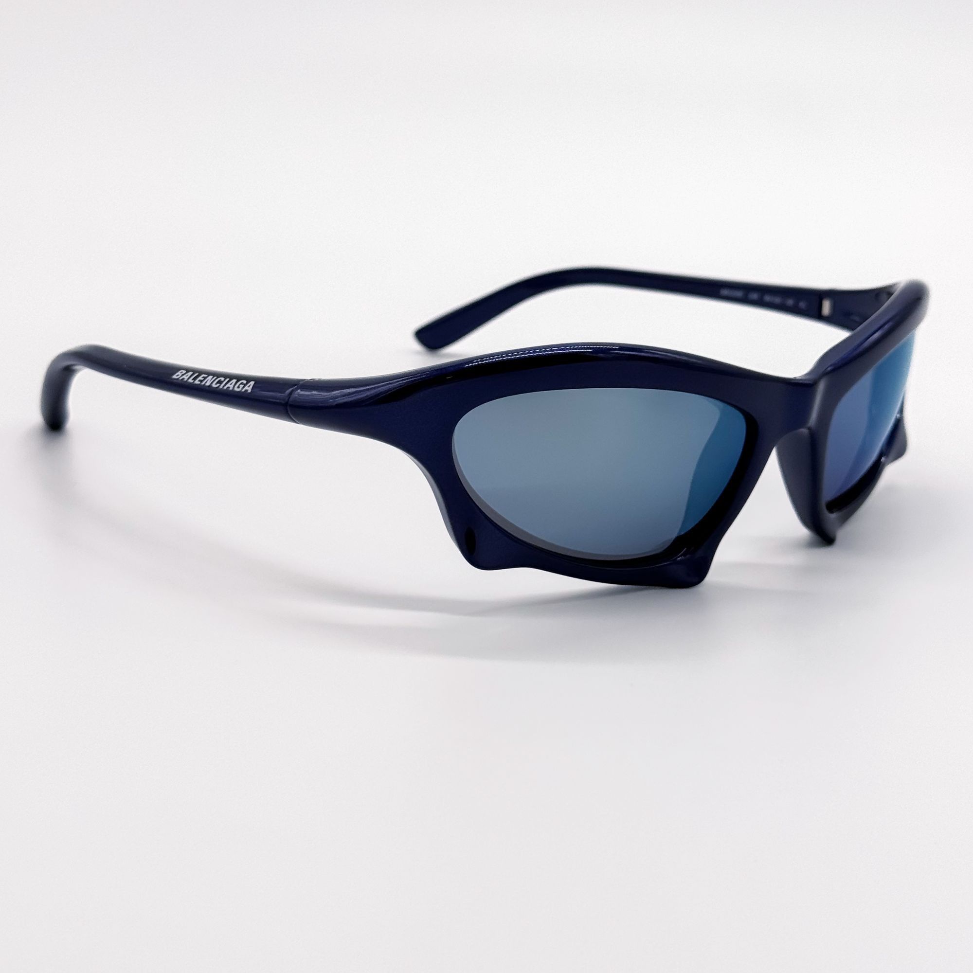 Balenciaga NEW BALENCIAGA BB0229S 006 SUNGLASSES BLUE UNISEX EYEWEAR Size ONE SIZE - 4 Thumbnail