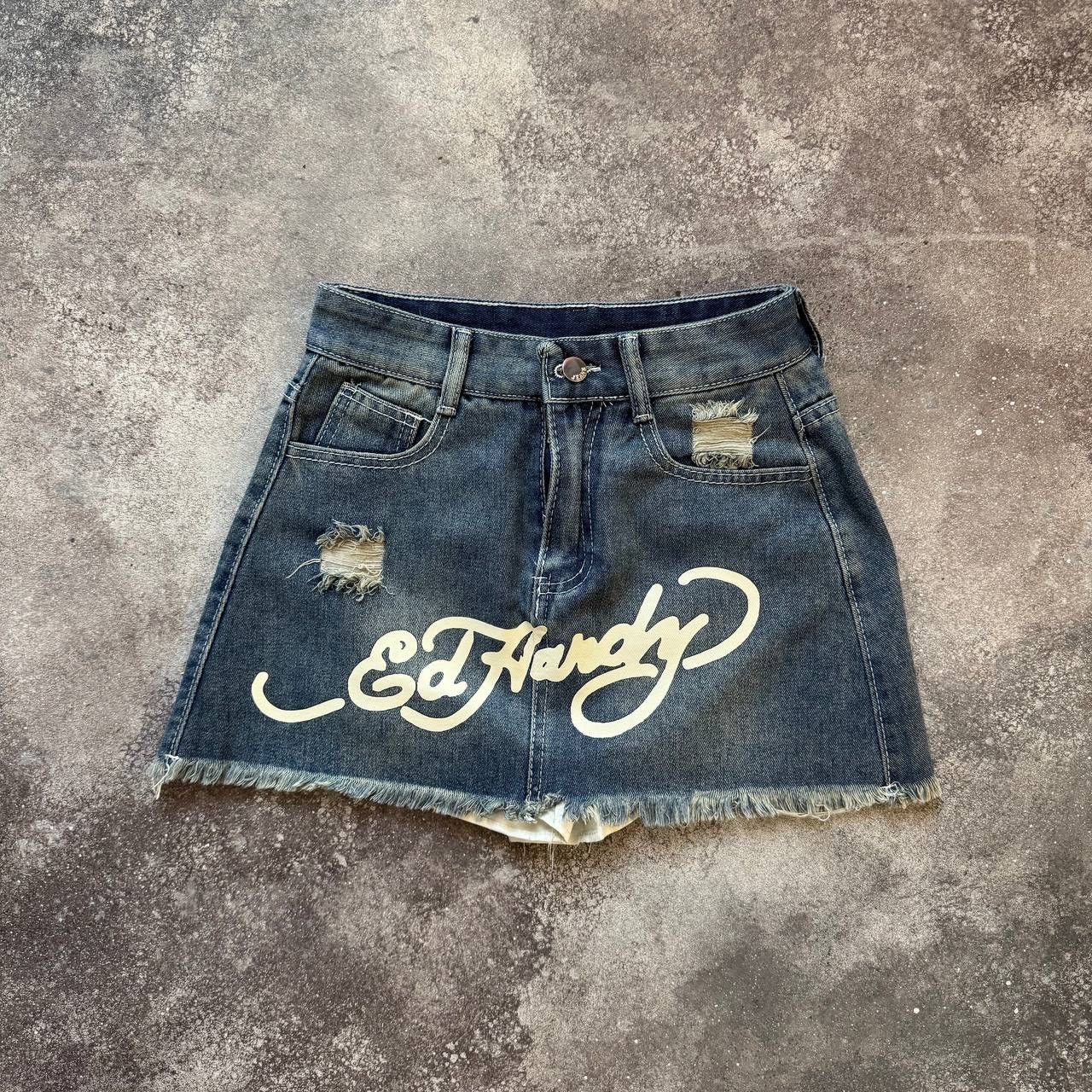 Other Ed Hardy Style Y2K Vintage Skirt Size 27" / US 4 / IT 40 - 5 Thumbnail