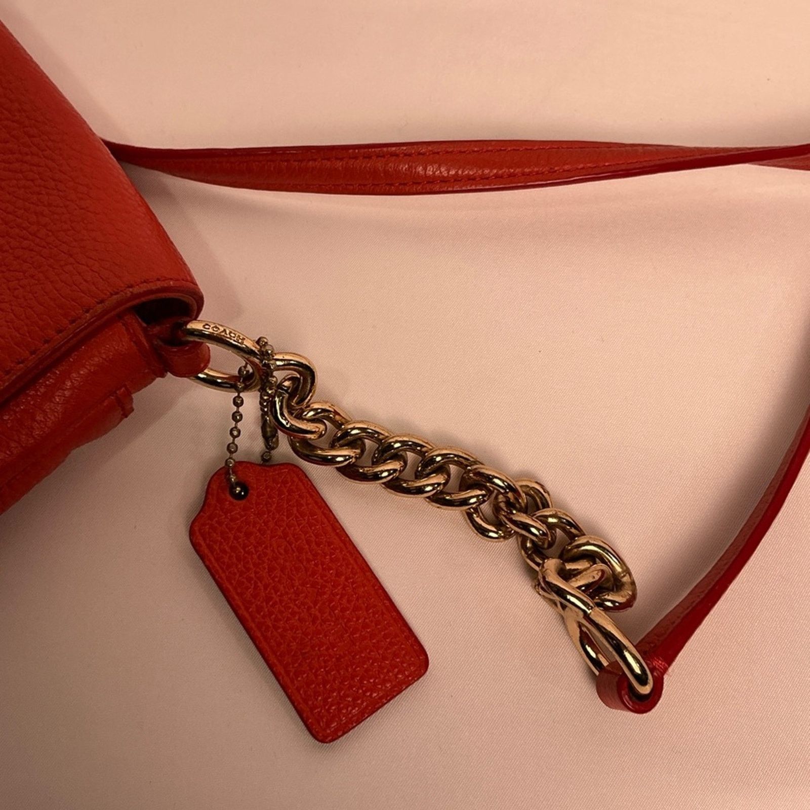 Coach COACH CROSSTOWN Crossbody Burnt Red Orange Pebbled Leather Size ONE SIZE - 11 Thumbnail