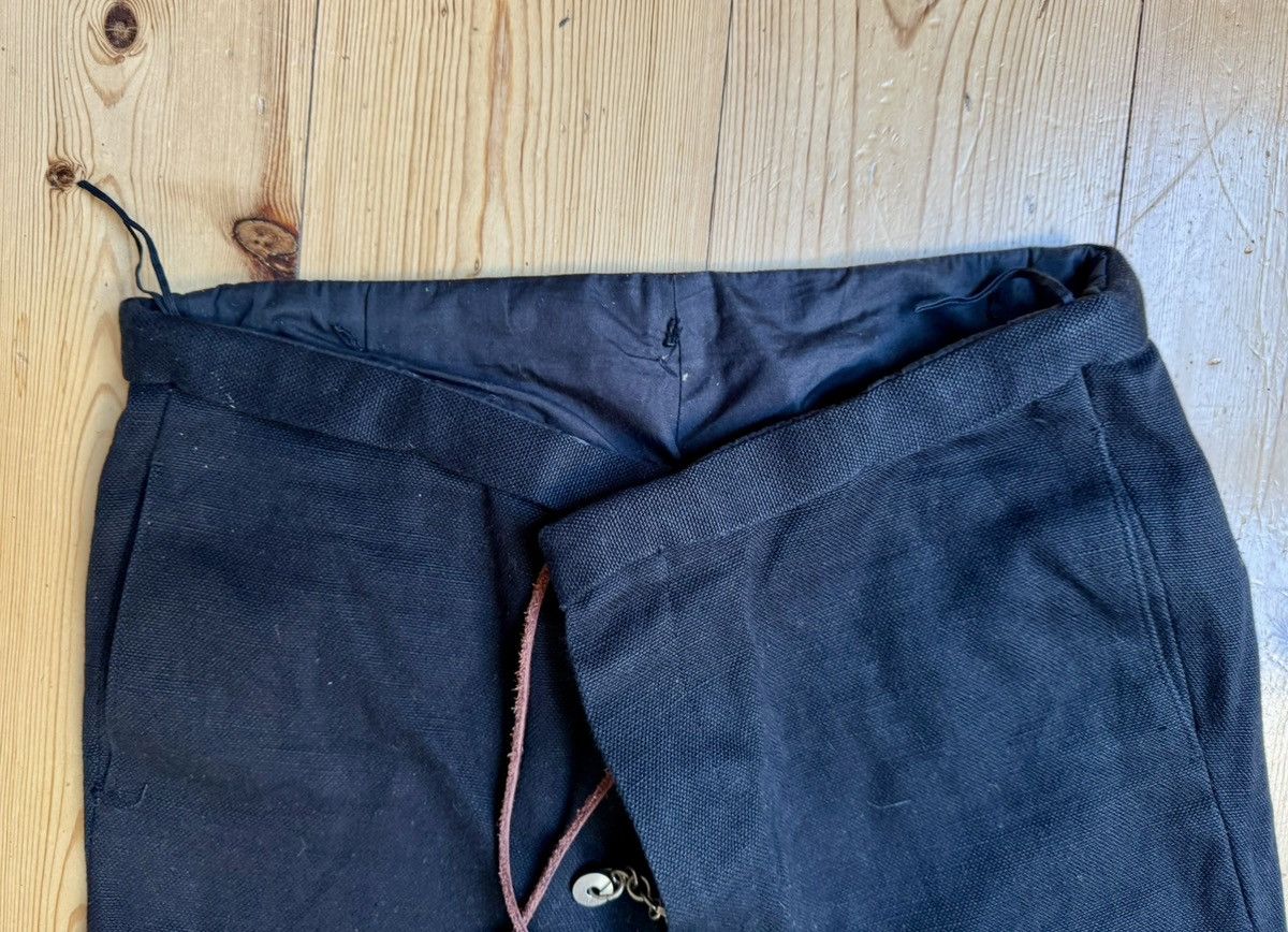 Devoa linen twisted pants