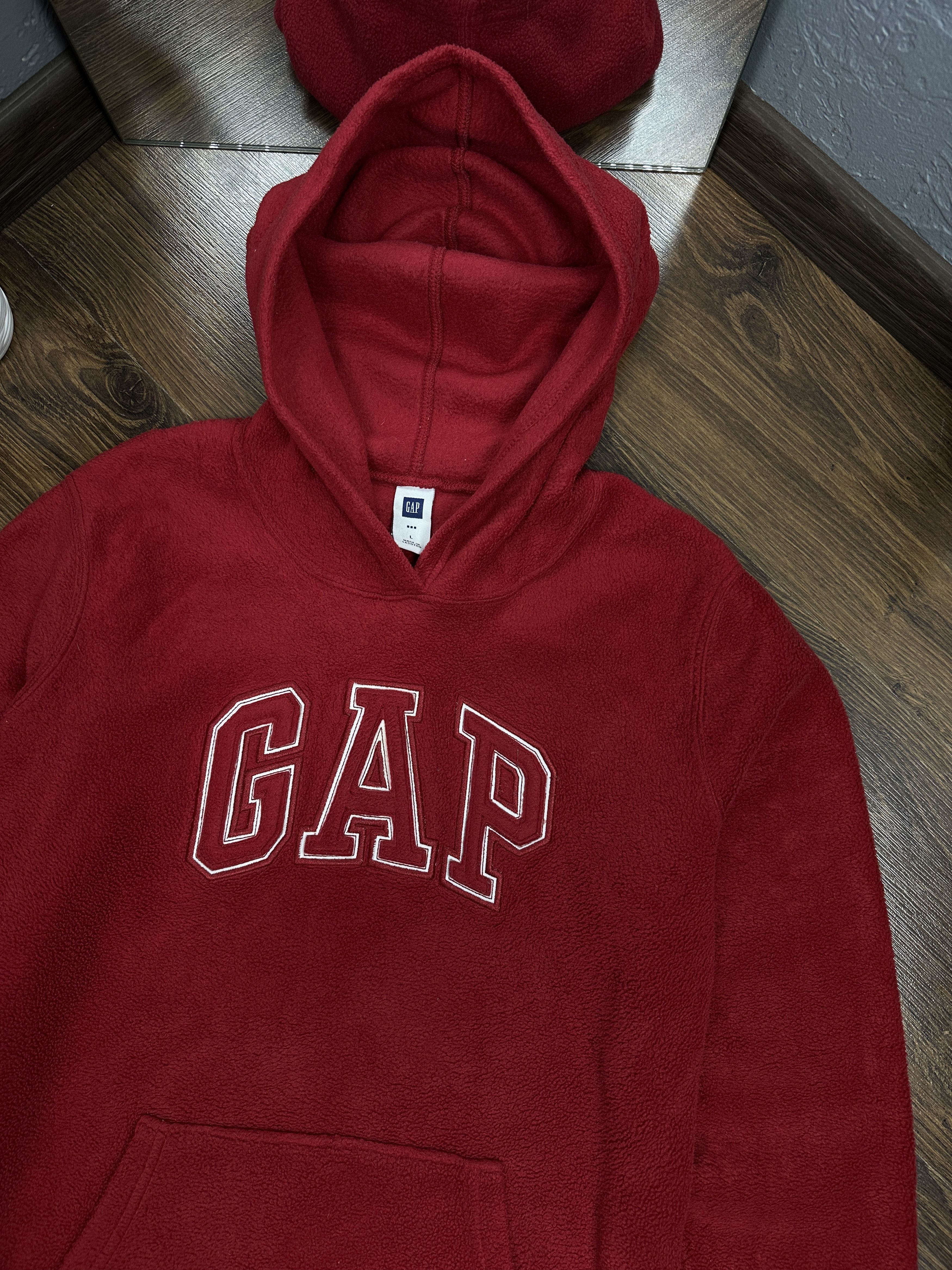 Gap × Vintage Gap Vintage Mens Fleece Hoodie Size US L / EU 52-54 / 3 - 2 Thumbnail