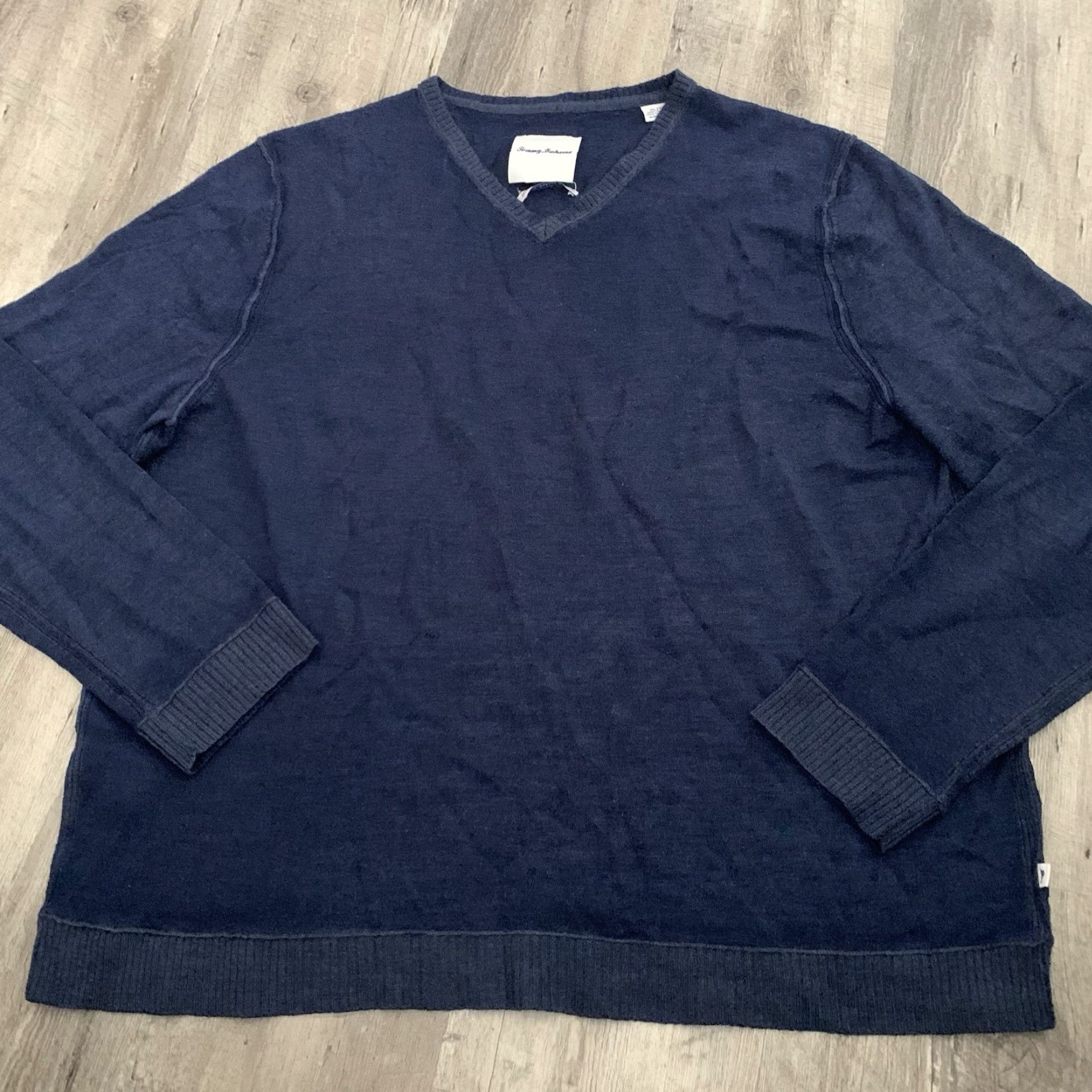 Tommy Bahama VINTAGE Tommy Bahama Sweater Mens XL Magic Sands Blue 100% Extra Fine Merino Wool Light Size US XL / EU 56 / 4 - 7 Thumbnail