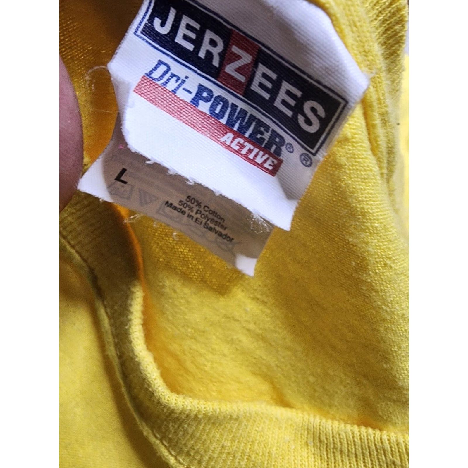 Jerzees VINTAGE JERZEES Mens L Yellow Short Sleeve Graphic Tee Solomon's Castle Florida 90s Souvenir T Shirt Size US L / EU 52-54 / 3 - 4 Thumbnail