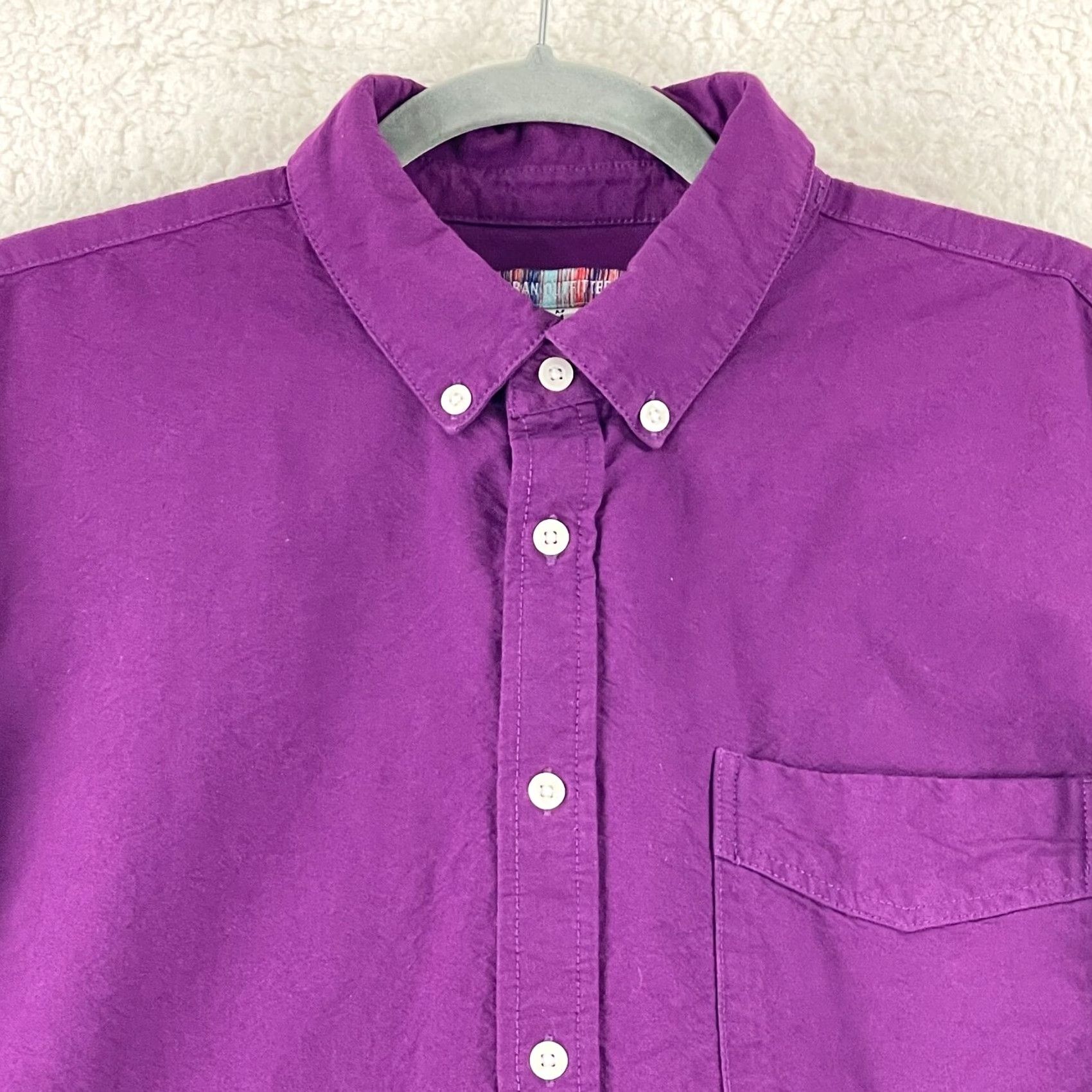 Urban Outfitters Urban Outfitters Purple Button-Down Shirt Mens Medium Long Sleeve 100% Cotton Size US M / EU 48-50 / 2 - 3 Thumbnail
