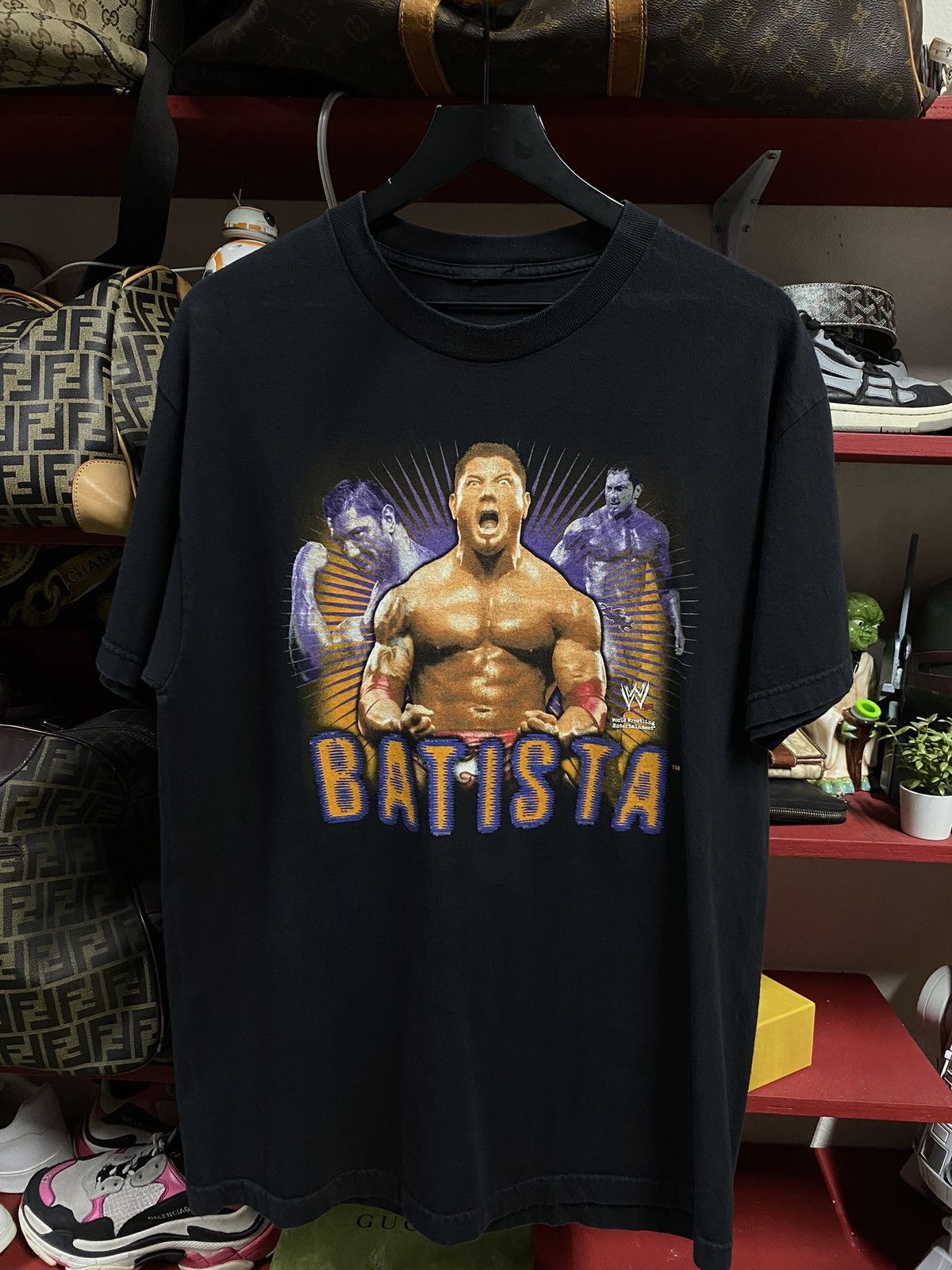 WWE Vintage WWE Batista Wrestling Men’s Tee Shirt Medium Size US M / EU 48-50 / 2 - 1 Thumbnail