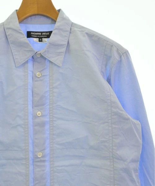 Comme des Garcons Homme Deux Shirt Cotton Long Sleeve Button Up Plain Blue Size US M / EU 48-50 / 2 - 4 Thumbnail