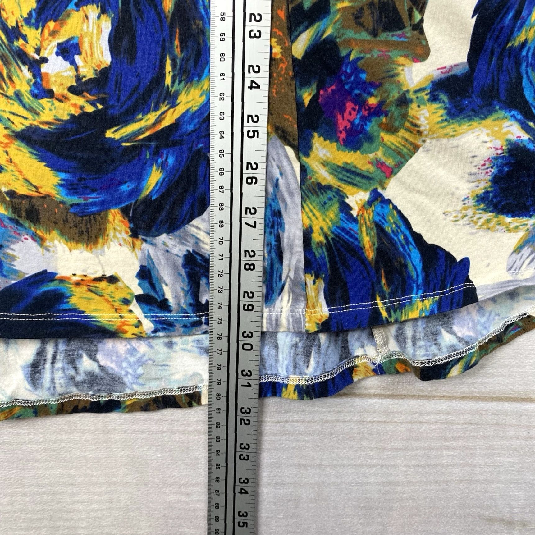 Vintage Kathleen Kirkwood Top Women XL Floral Stretch Tank Tunic V-Neck Blue Casual Shirt Women's XL Floral Tunic Tank Blue V-Neck Size XL / US 12-14 / IT 48-50 - 5 Thumbnail