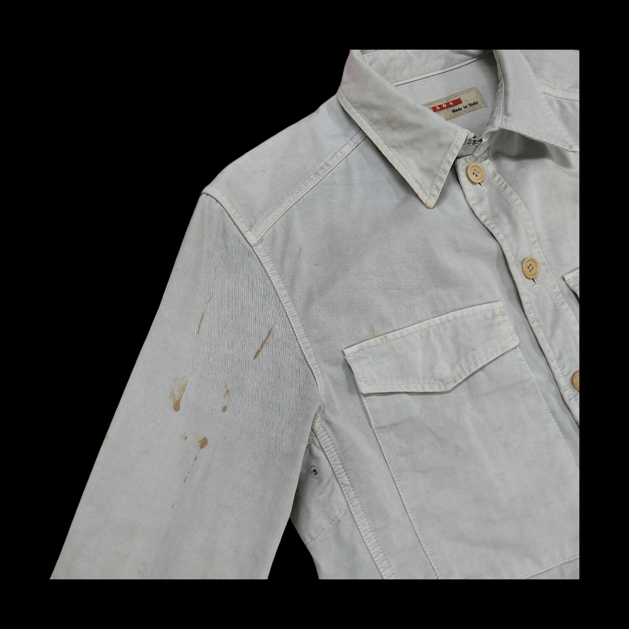 Prada PRADA SS13 Cotton Twill Sport Overshirt Jacket Size US L / EU 52-54 / 3 - 10 Thumbnail