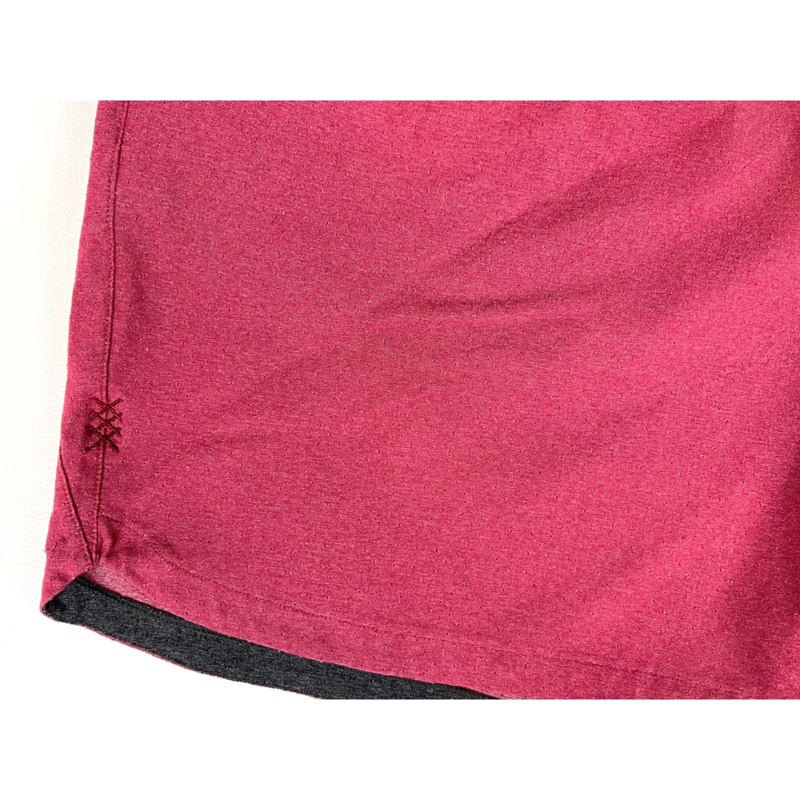 Rhone Rhone Men's Athletic Shorts XL - Perforated, Drawstring, Breathable, Red/ Bordeaux, 6.5 Inseam, Regular Fit, Activewear Size US 36 / EU 52 - 7 Thumbnail