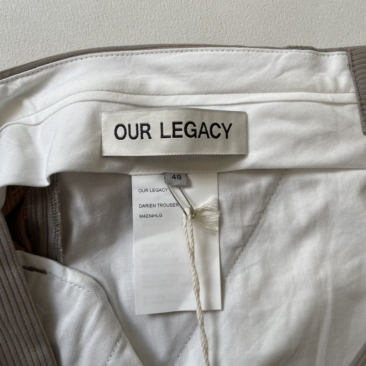 Our Legacy A/W 23 Lynx Grey Bedford Solaro Darien Pants Size US 32 / EU 48 - 6 Thumbnail