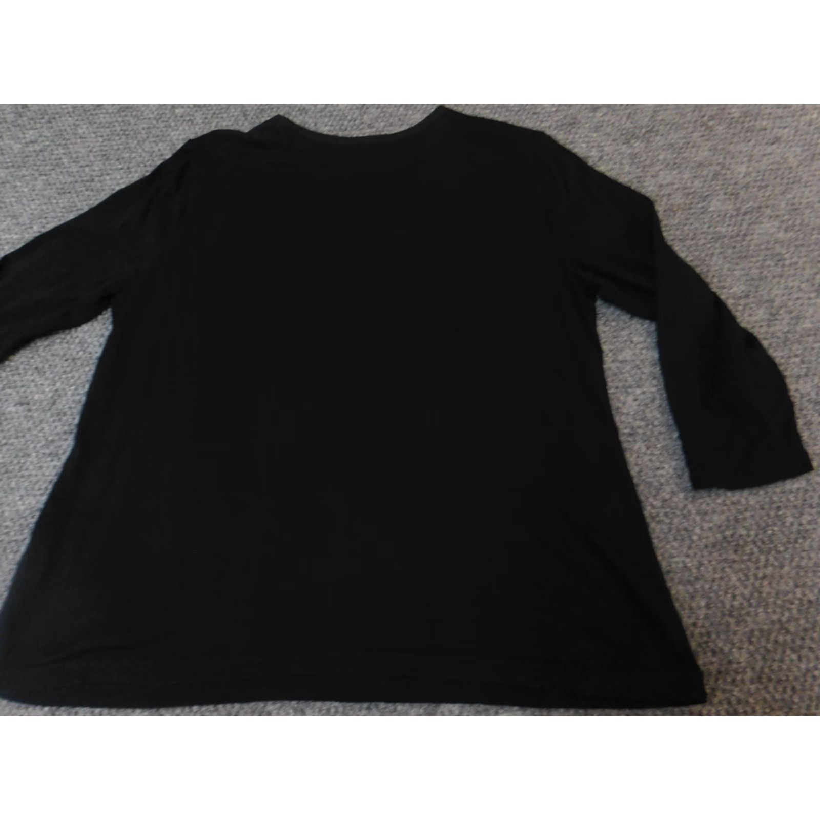 Croft & Barrow Croft & Barrow Blouse Womens XL Black Crew Neck Pullover Stretch Casual Shirt Regular Size XL / US 12-14 / IT 48-50 - 7 Thumbnail