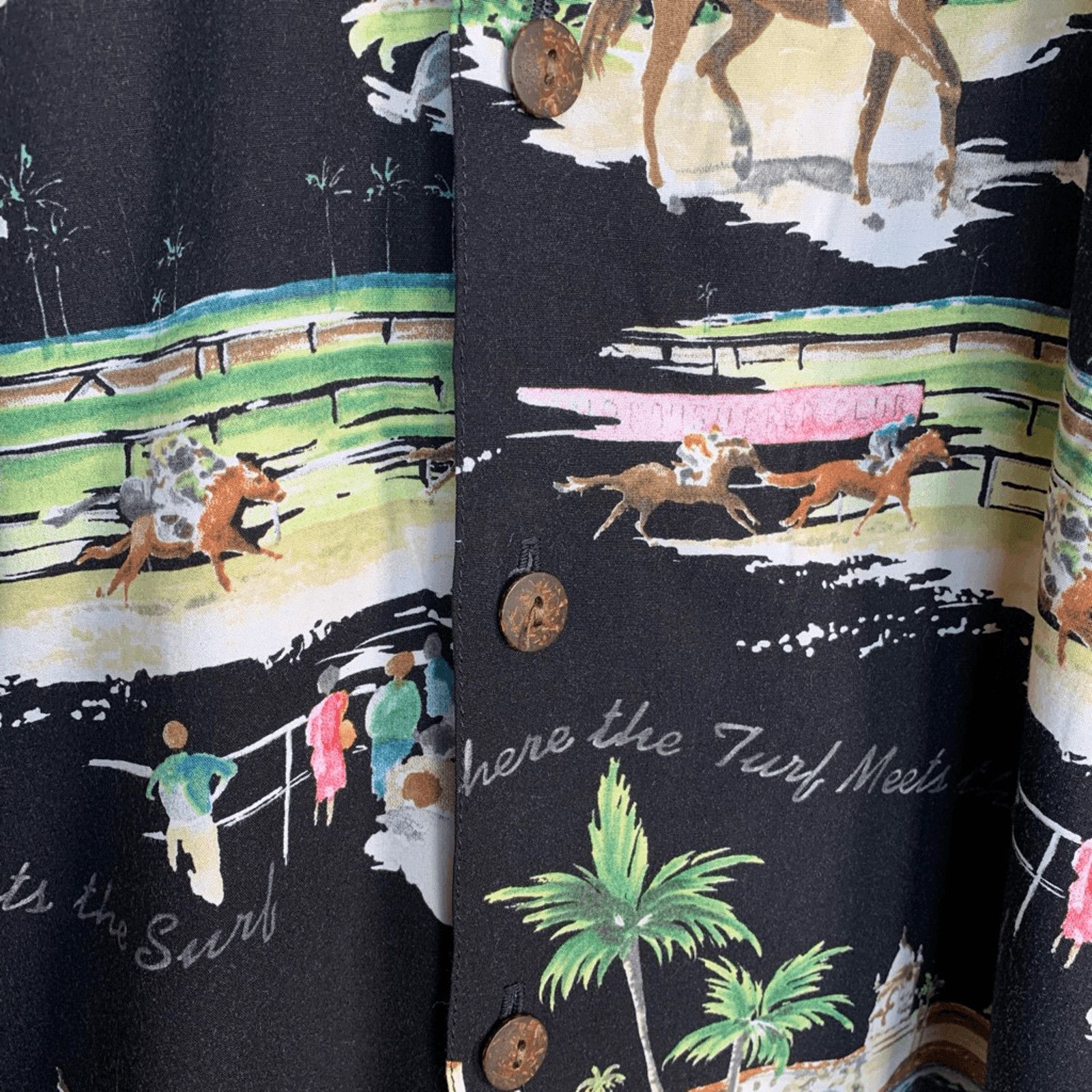 Kahala Vintage Kahala Hawaiian Shirt XL Horse Racing Surf Print Size US XL / EU 56 / 4 - 5 Thumbnail