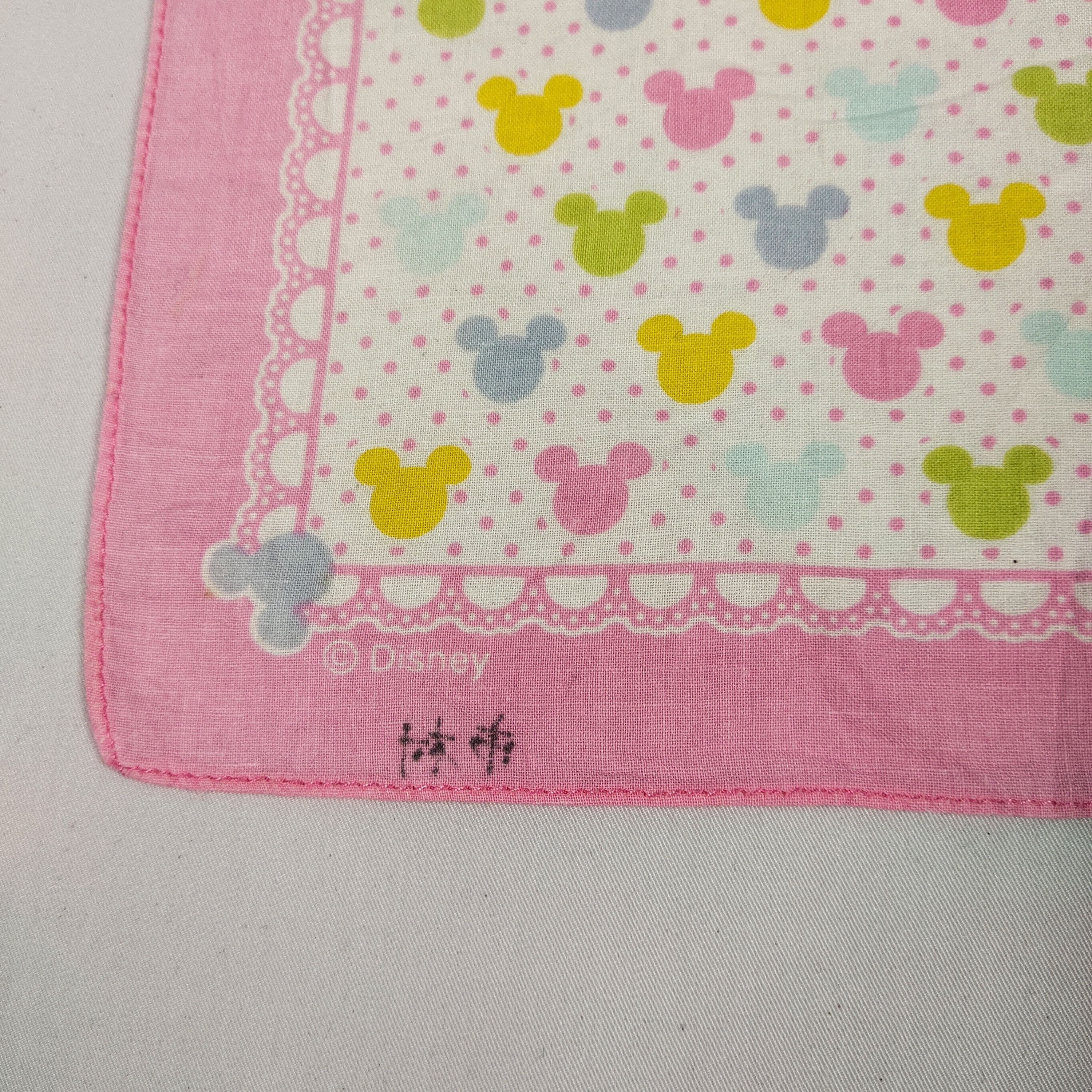 Disney × Mickey Mouse × Vintage Mickey Mouse Handkerchief / Neckerchief / Bandana FZ552 Size ONE SIZE - 6 Thumbnail