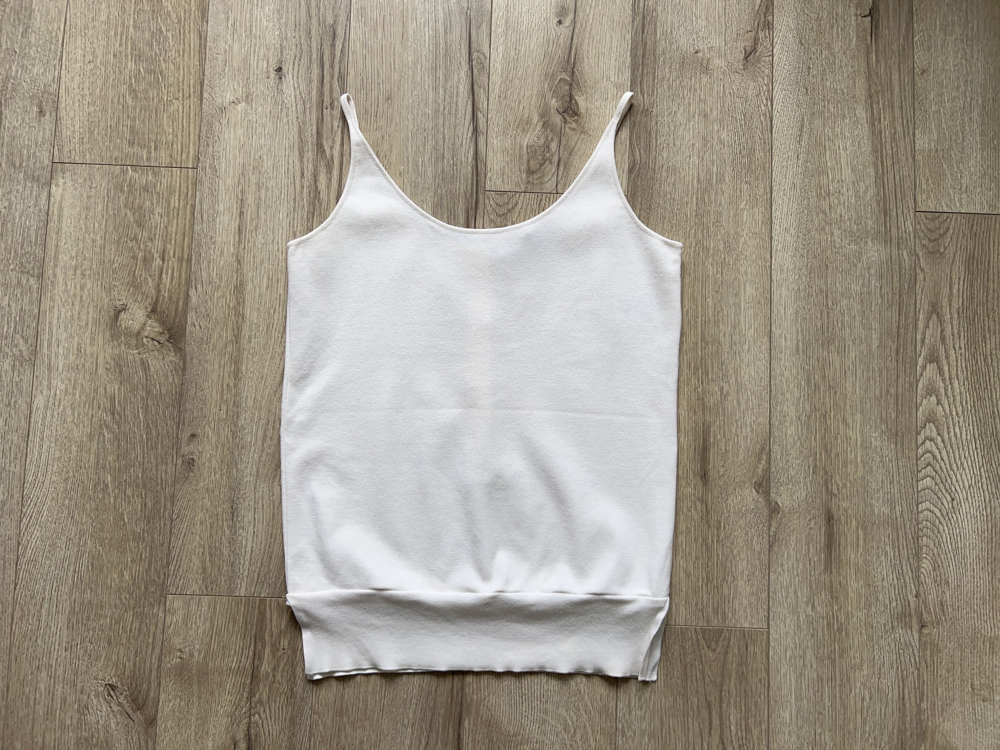 Dior × Vintage Christian Dior Wool Polyamide White Sleeveless Tank Top Size S / US 4 / IT 40 - 2 Thumbnail