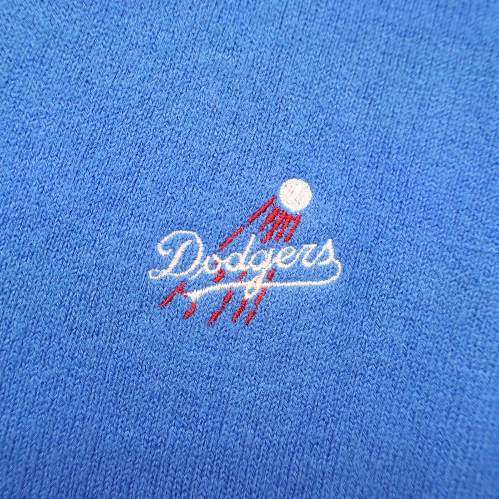 Wilson Dodgers Vtg Vest Golf Medium Blue Knit V-Neck Preppy USA Tennis Wilson Staff Size US M / EU 48-50 / 2 - 3 Thumbnail