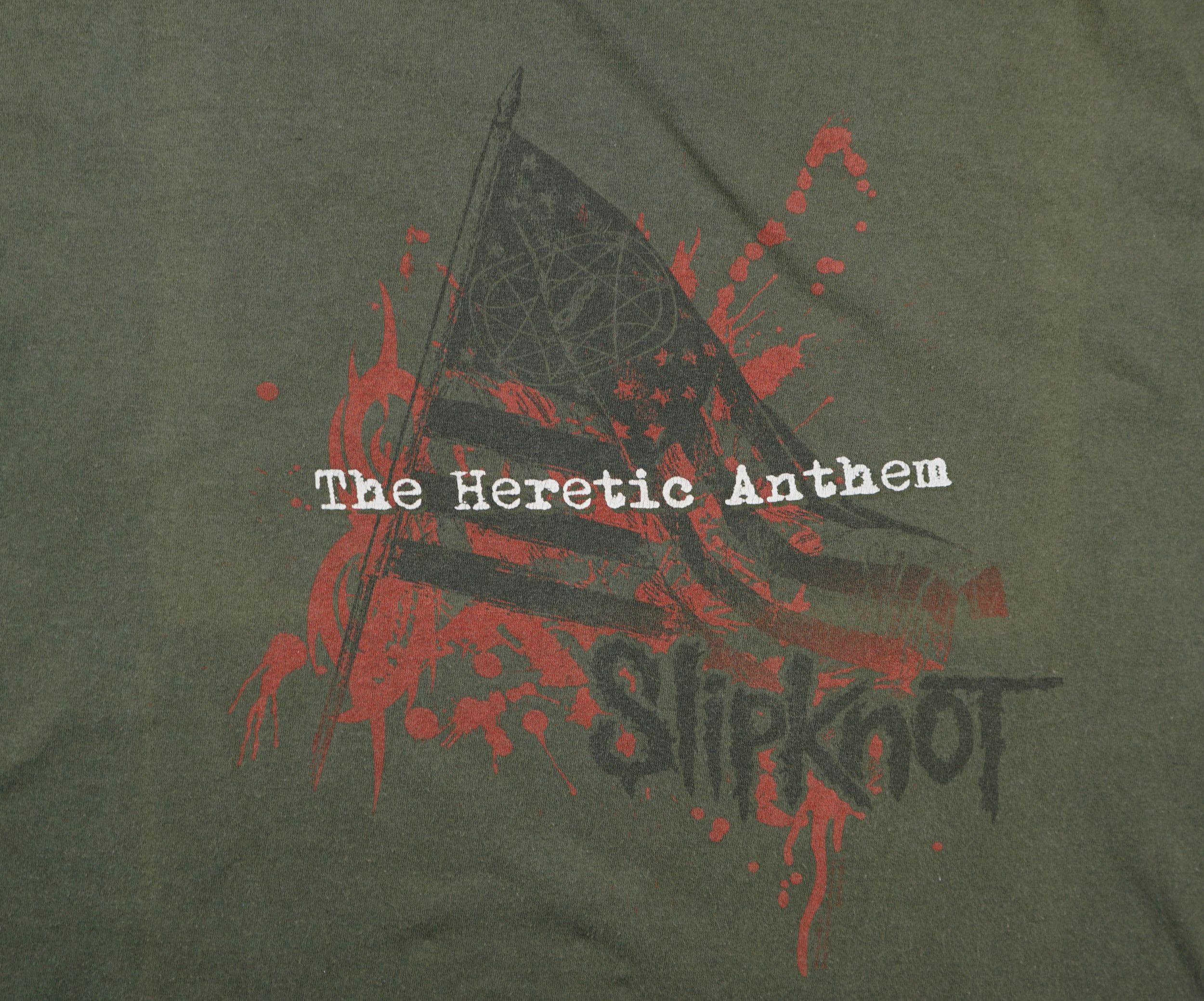 Band Tees × Vintage Vintage 2001 Slipknot T-Shirt Heretic Anthem Size US M / EU 48-50 / 2 - 2 Thumbnail