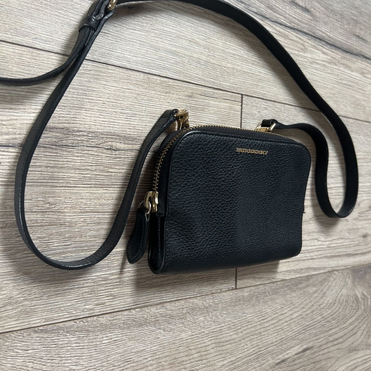 Burberry Burberry Mini Mag Crossbody Black Leather Size ONE SIZE - 5 Thumbnail