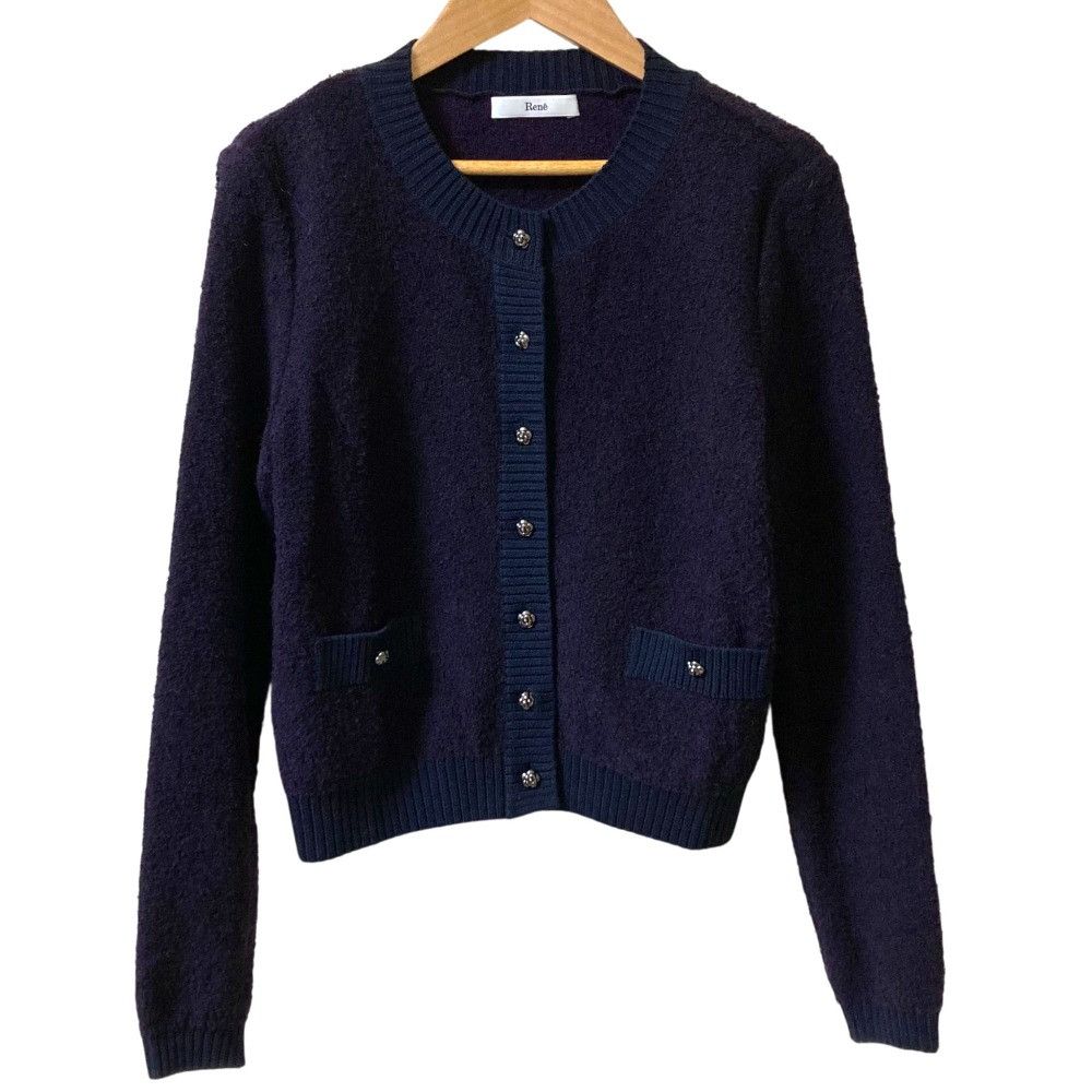 Other Other Rene Flower Button Tweed Knit Cardigan Others Tops 6532390 DUTY FREE for USA Size ONE SIZE - 1 Thumbnail